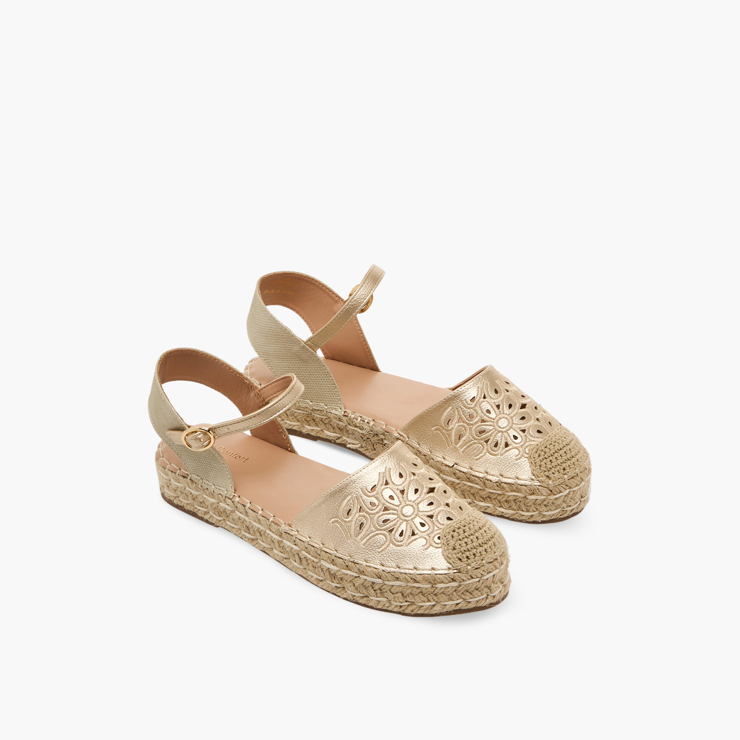 صندل إسبادريل فلاتفورم للنساء من لو كونفورت-women-shoes-sandals-heeled-image-1