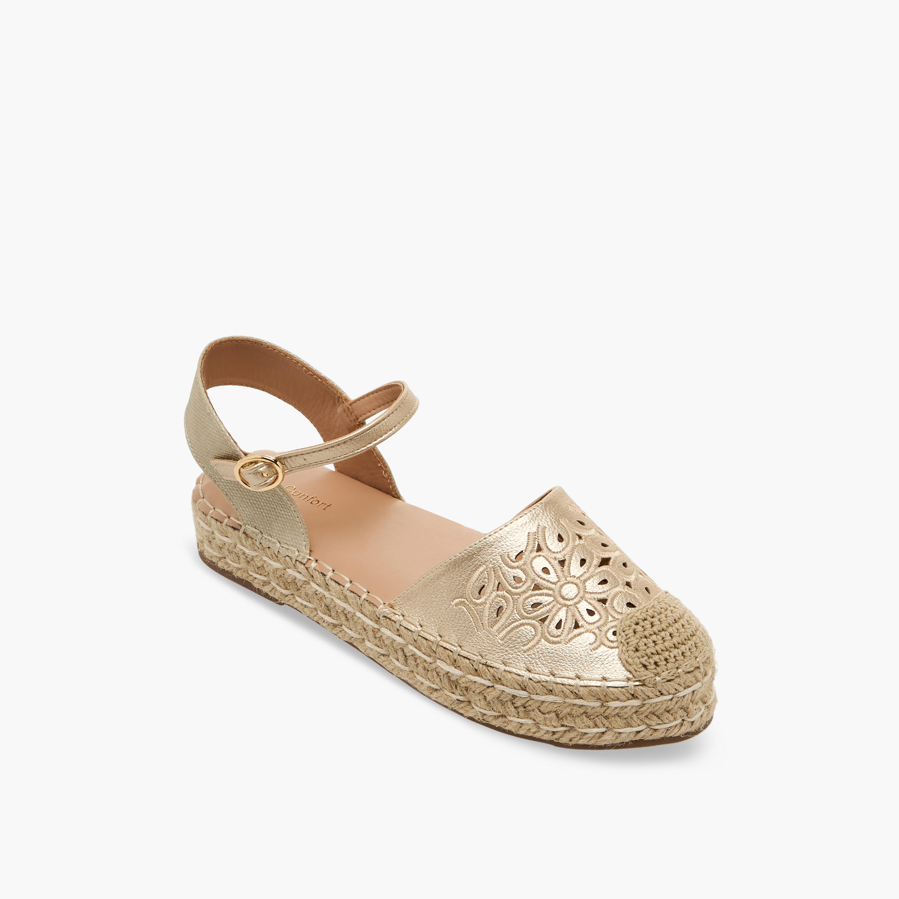 صندل إسبادريل فلاتفورم للنساء من لو كونفورت-women-shoes-sandals-heeled-image-2