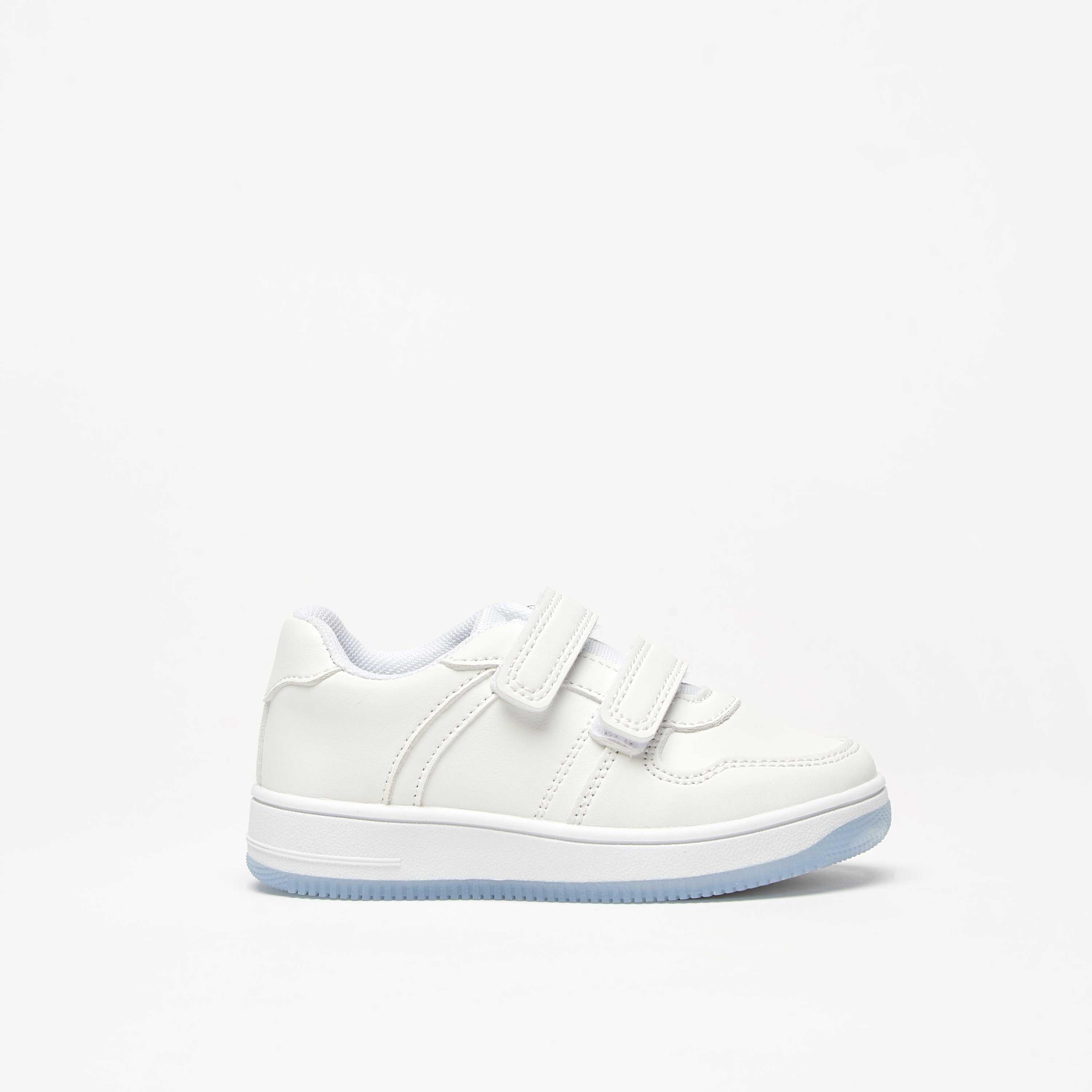 Barefeet Solid Sneakers with Hook and Loop Closure-boys-shoes-schoolshoes-image-3