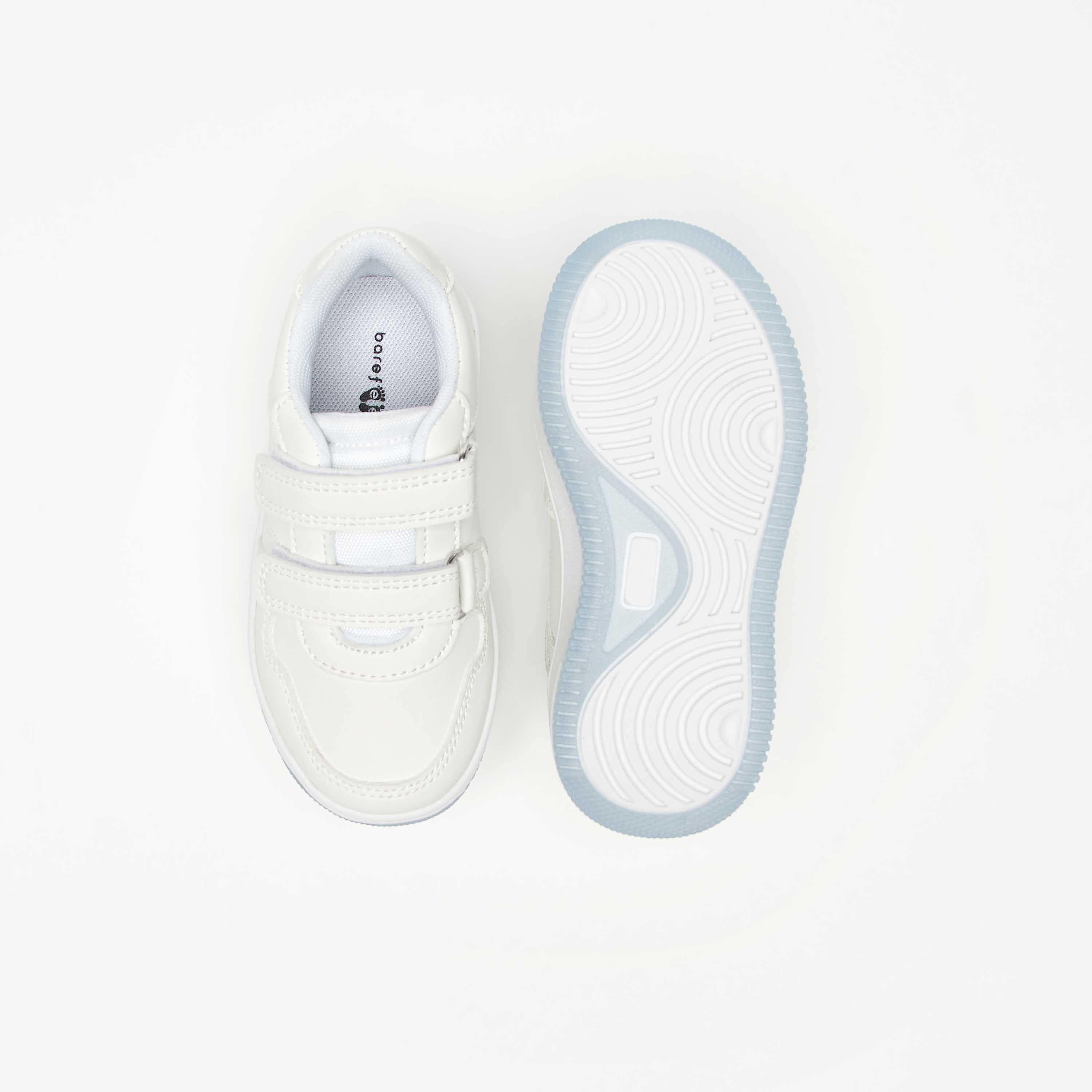 Barefeet Solid Sneakers with Hook and Loop Closure-boys-shoes-schoolshoes-image-4
