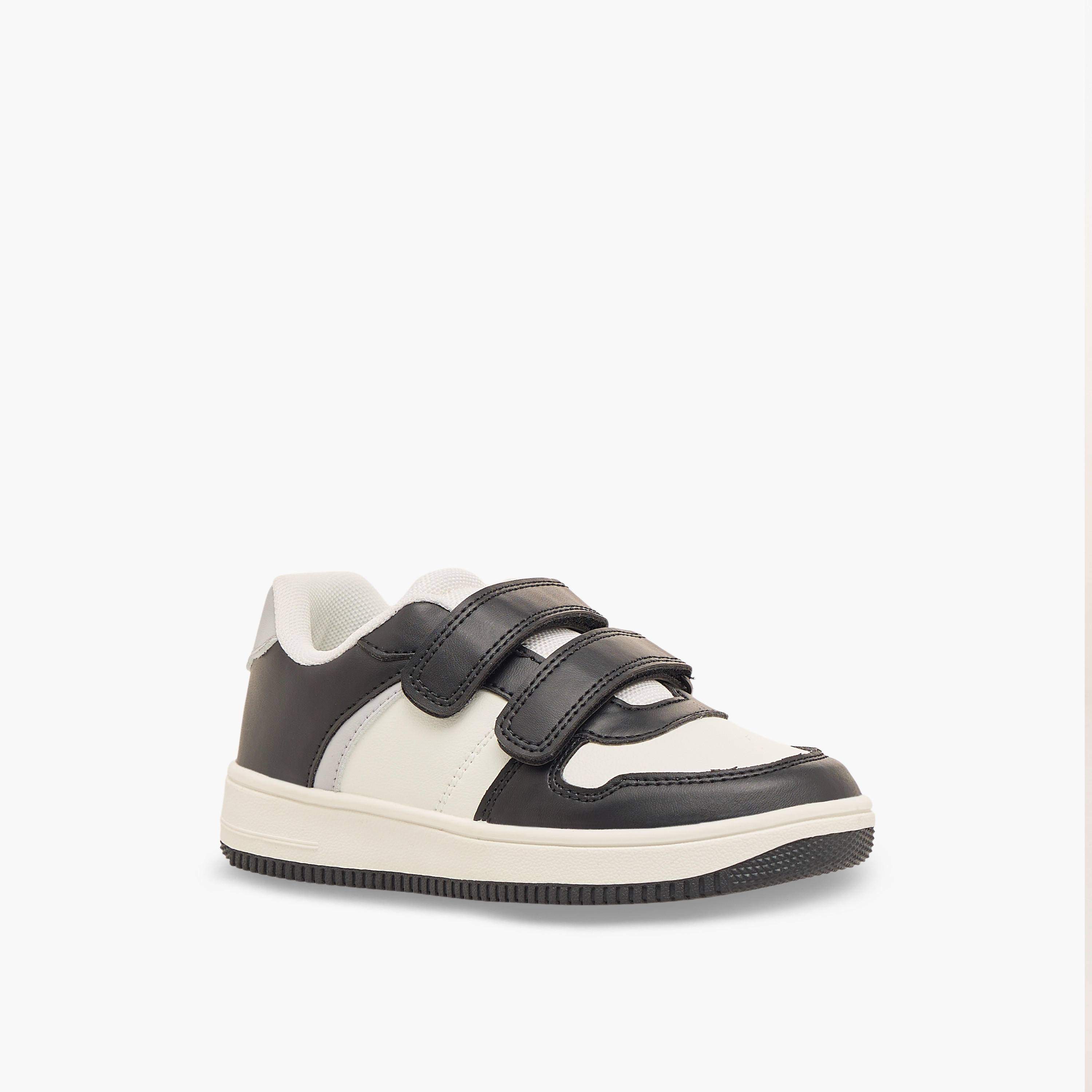 Juniors Kids Hook & Loop Sports Shoes-boys-shoes-schoolshoes-image-2