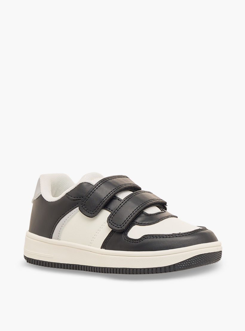 Juniors Kids Hook & Loop Sports Shoes-boys-shoes-schoolshoes-image-2