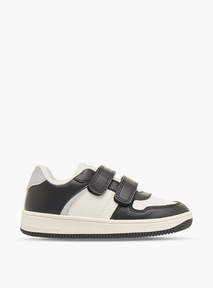 Juniors Kids Hook & Loop Sports Shoes-boys-shoes-schoolshoes-image-3