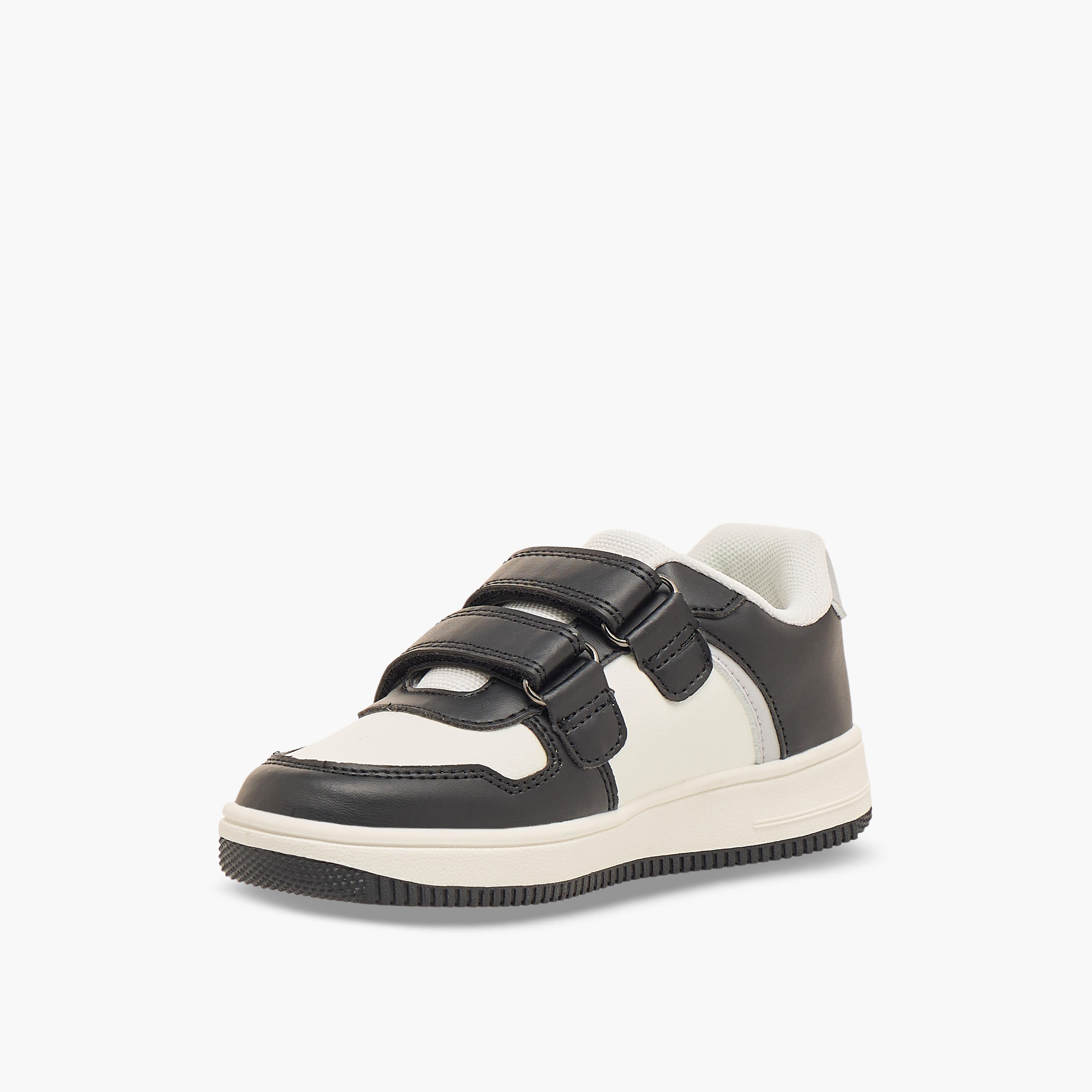 Juniors Kids Hook & Loop Sports Shoes-boys-shoes-schoolshoes-image-4