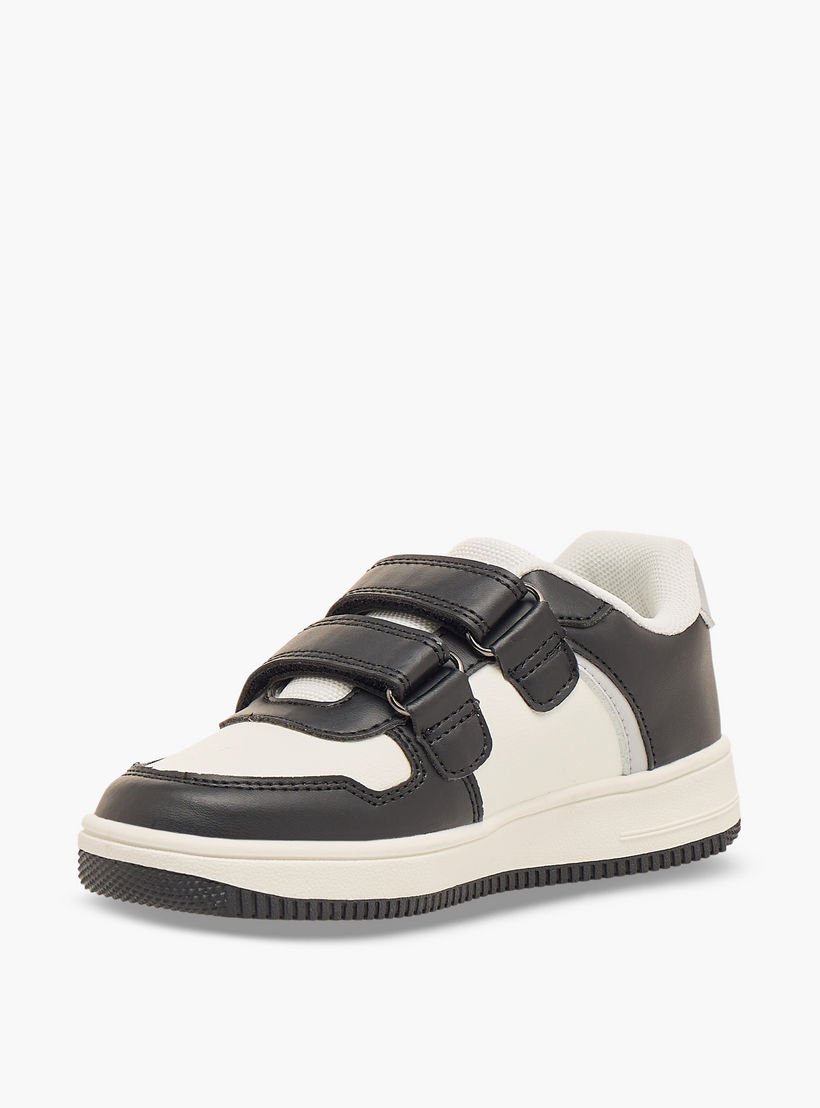 Juniors Kids Hook & Loop Sports Shoes-boys-shoes-schoolshoes-image-4