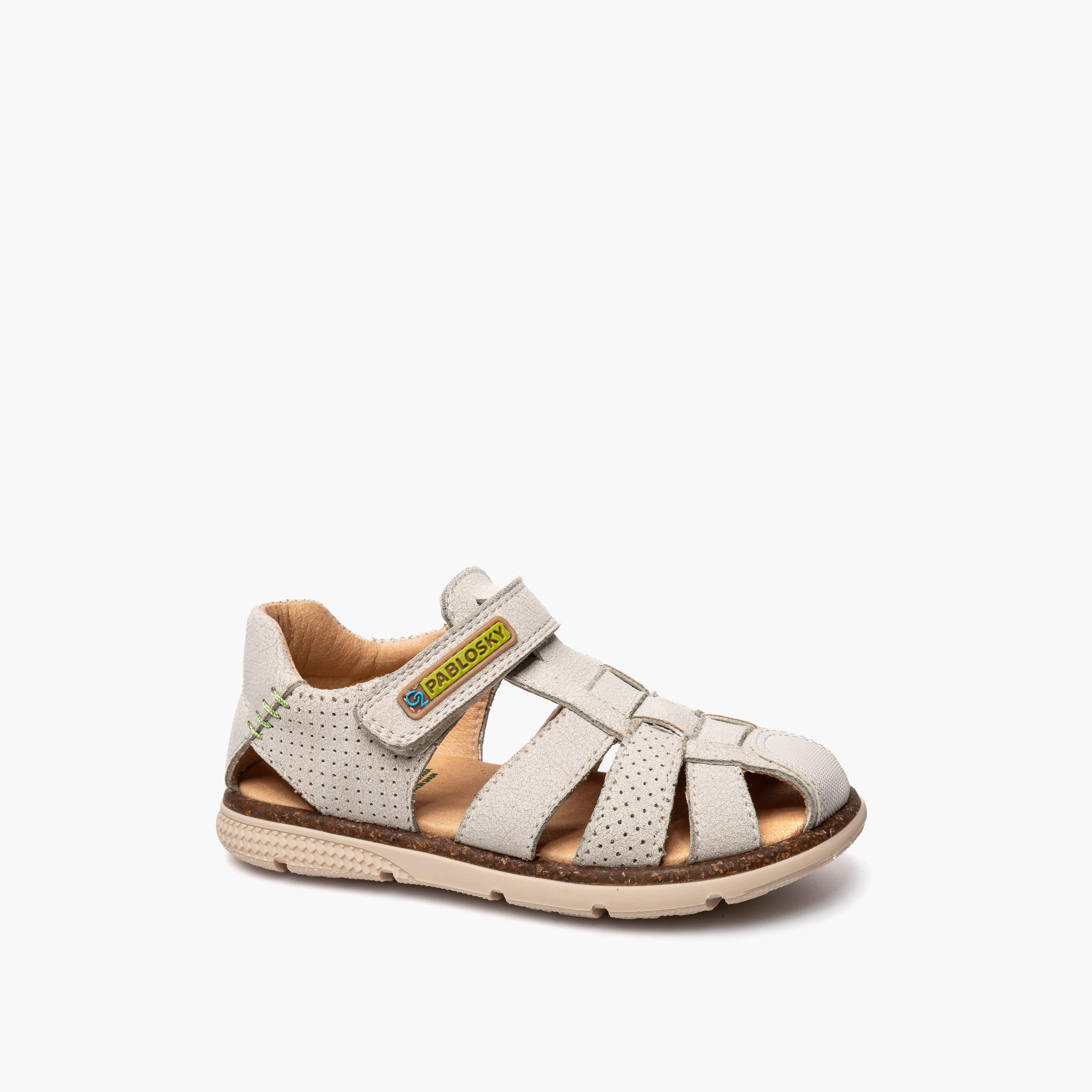 Pablosky Boys Textured Hook & Loop Sandals-boys-shoes-sandals-image-1