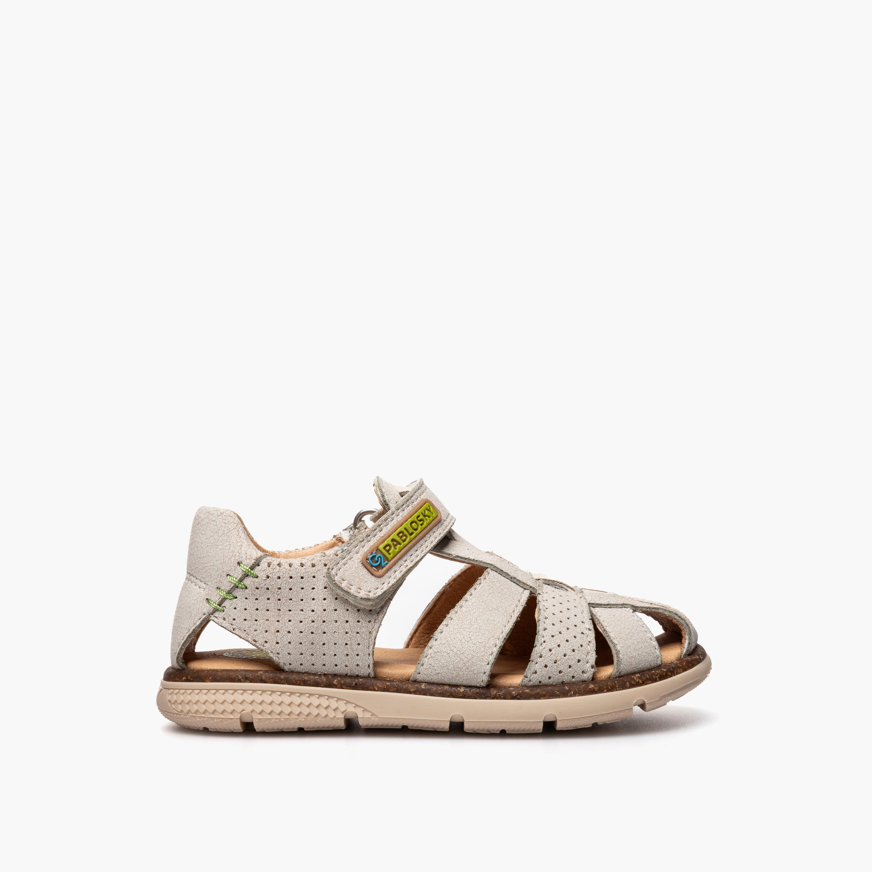 Pablosky Boys Textured Hook & Loop Sandals-boys-shoes-sandals-image-2