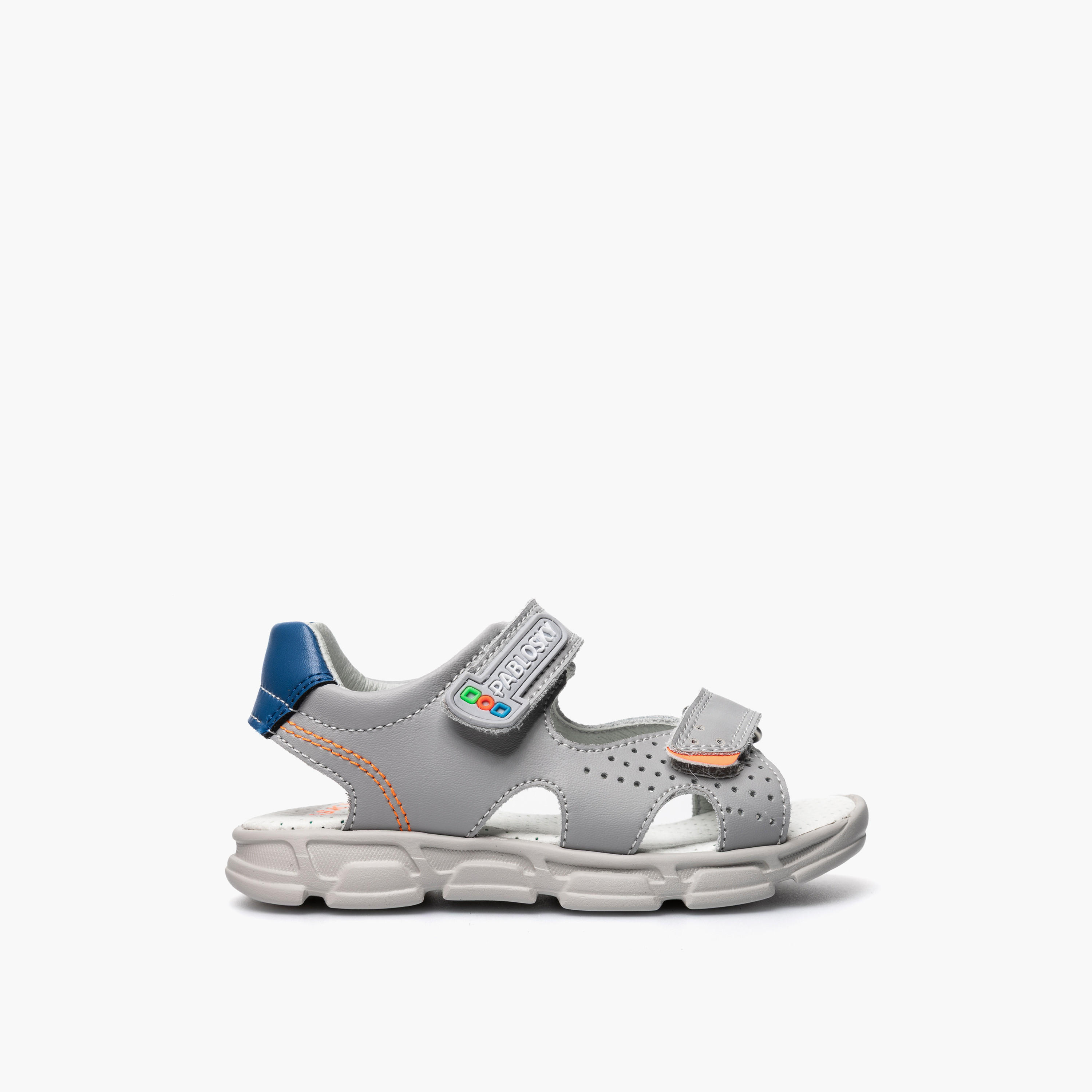 Pablosky Boys Leather Hook & Loop Strap Sandals-boys-shoes-sandals-image-2