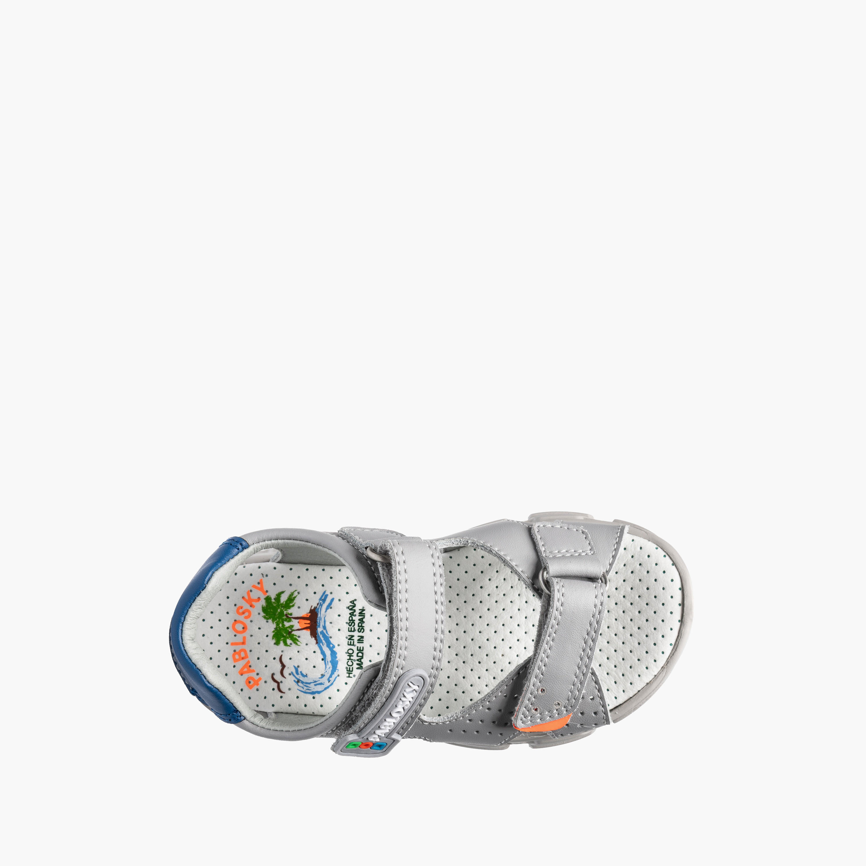 Pablosky Boys Leather Hook & Loop Strap Sandals-boys-shoes-sandals-image-4