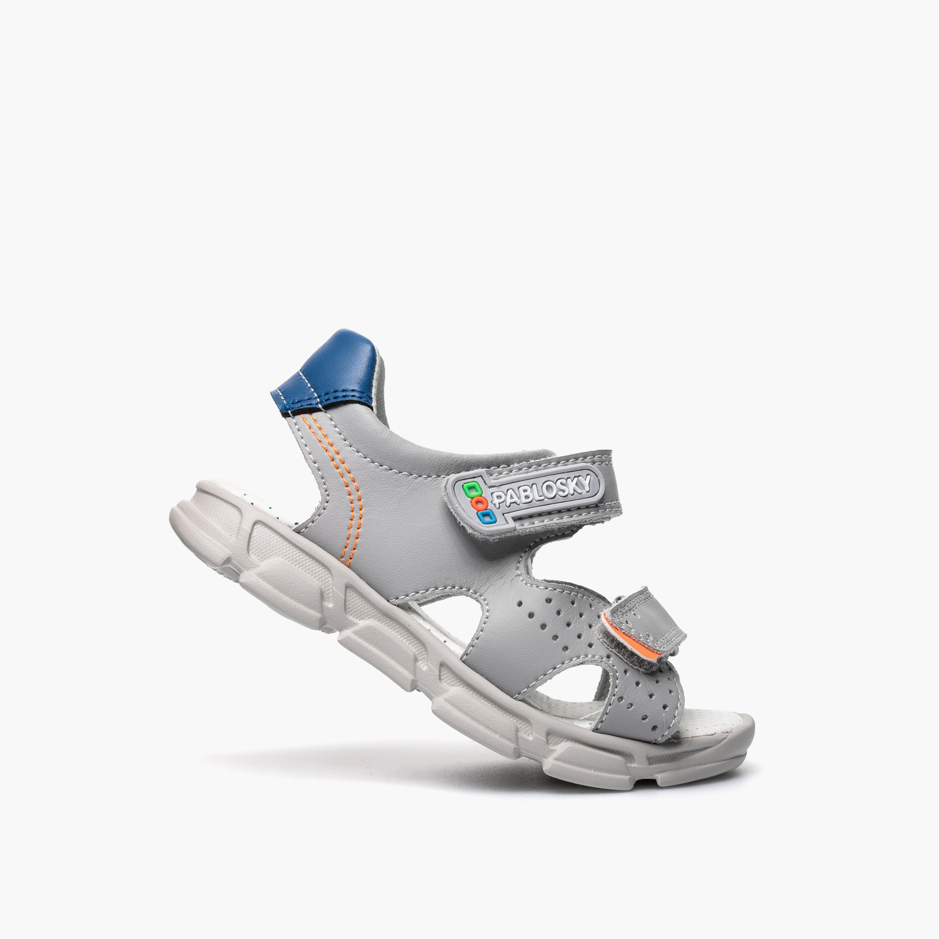 Pablosky Boys Leather Hook & Loop Strap Sandals-boys-shoes-sandals-image-5