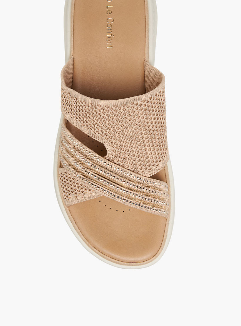 Le Confort Women Embellished Flyknit Sandals-women-shoes-sandals-heeled-image-4