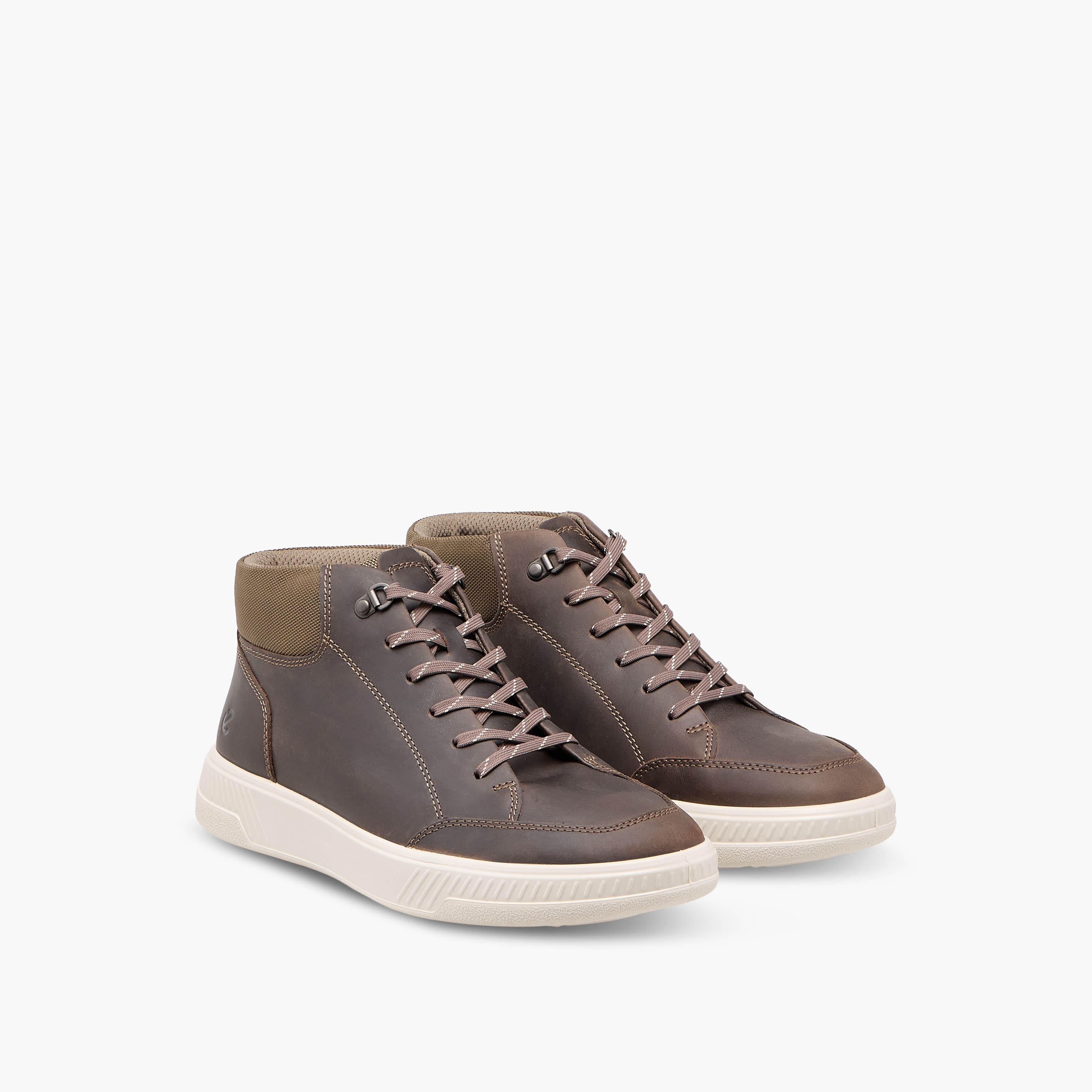 Ecco Men Move M Lace-Up Leather High Cut Sneakers-men-shoes-sneakers-image-1
