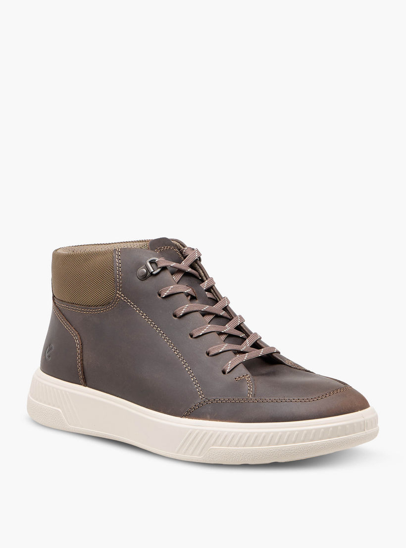 Ecco Men Move M Lace-Up Leather High Cut Sneakers-men-shoes-sneakers-image-2
