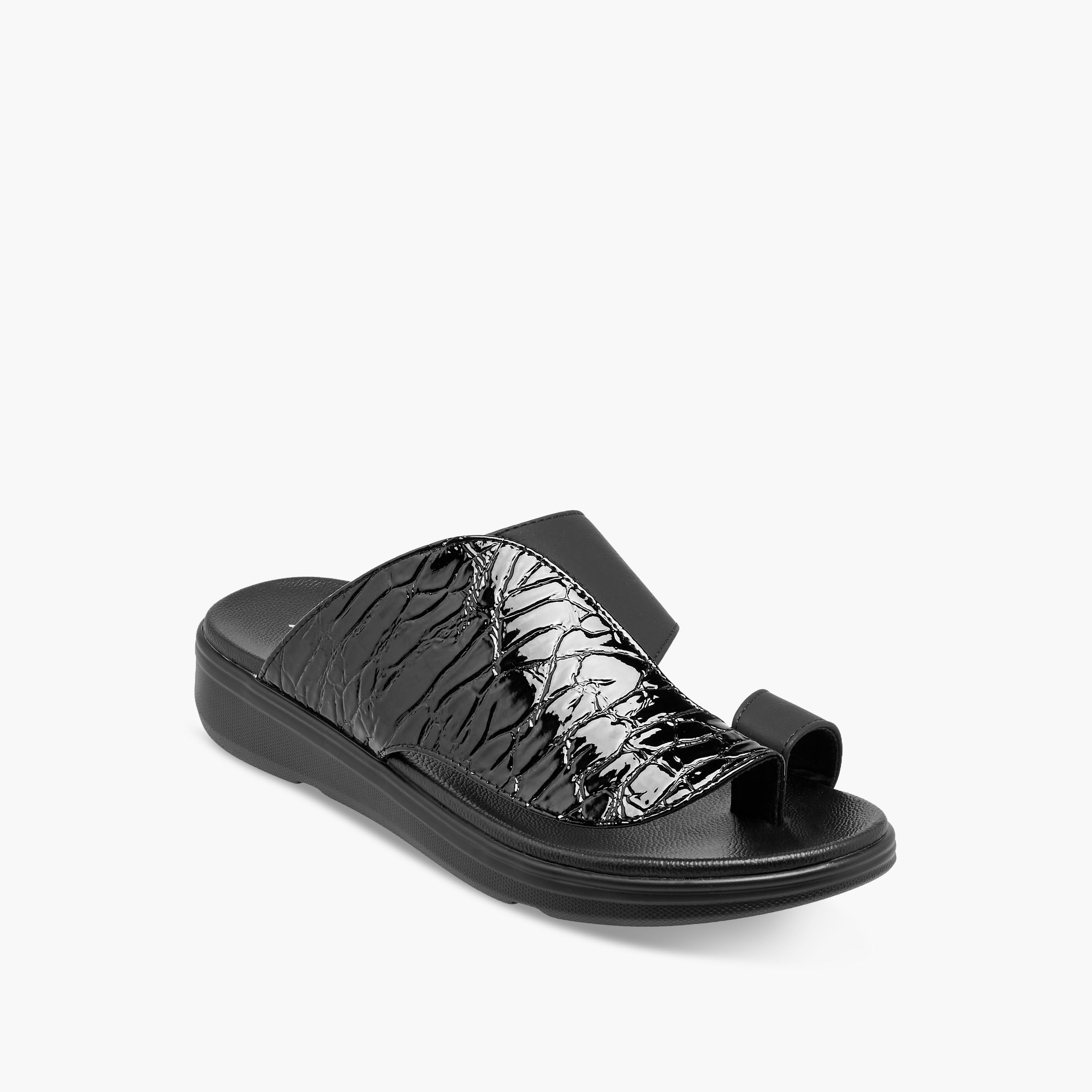 Al Waha Men Toe Loop Detail Arabic Sandals-men-shoes-sandals-image-2