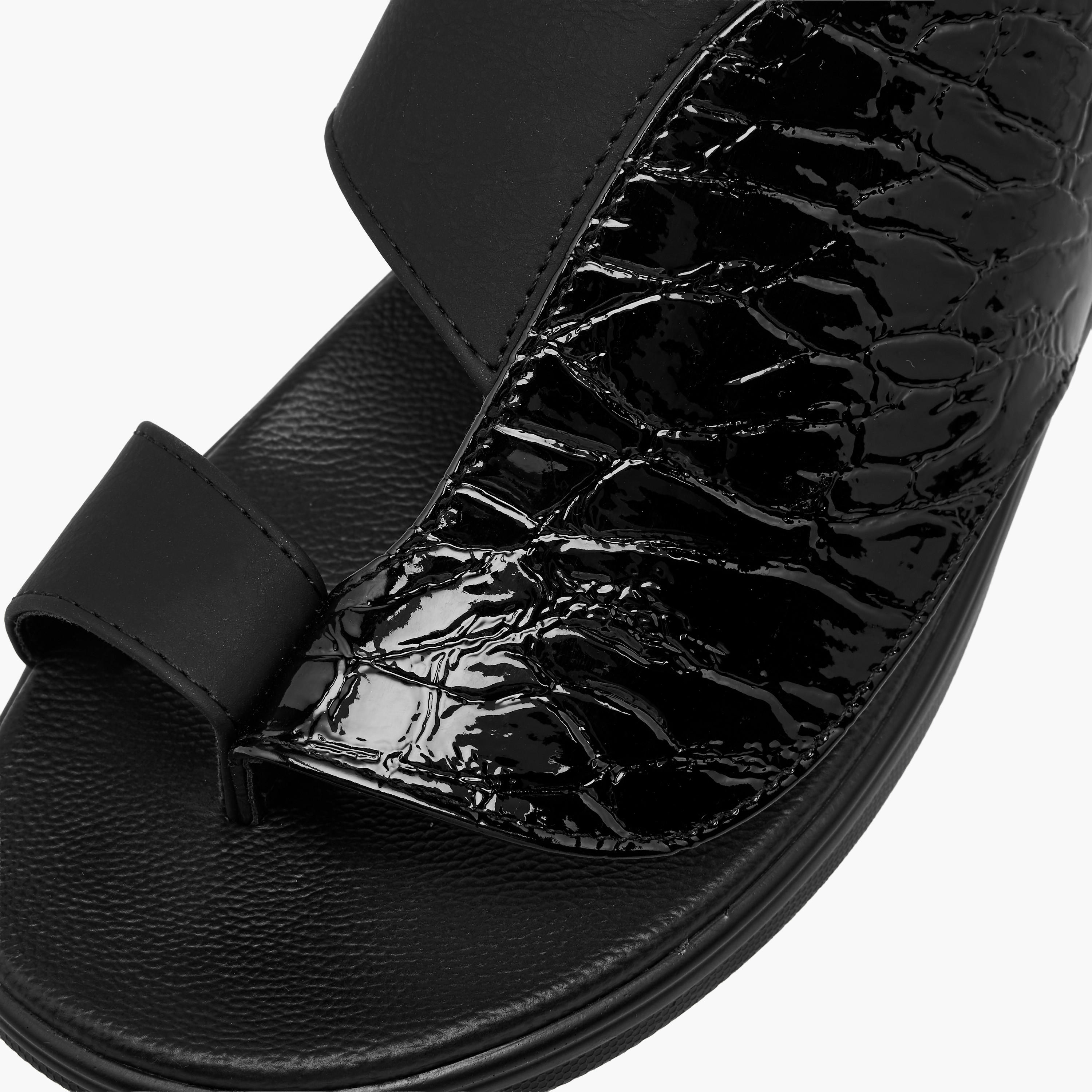 Al Waha Men Toe Loop Detail Arabic Sandals-men-shoes-sandals-image-4
