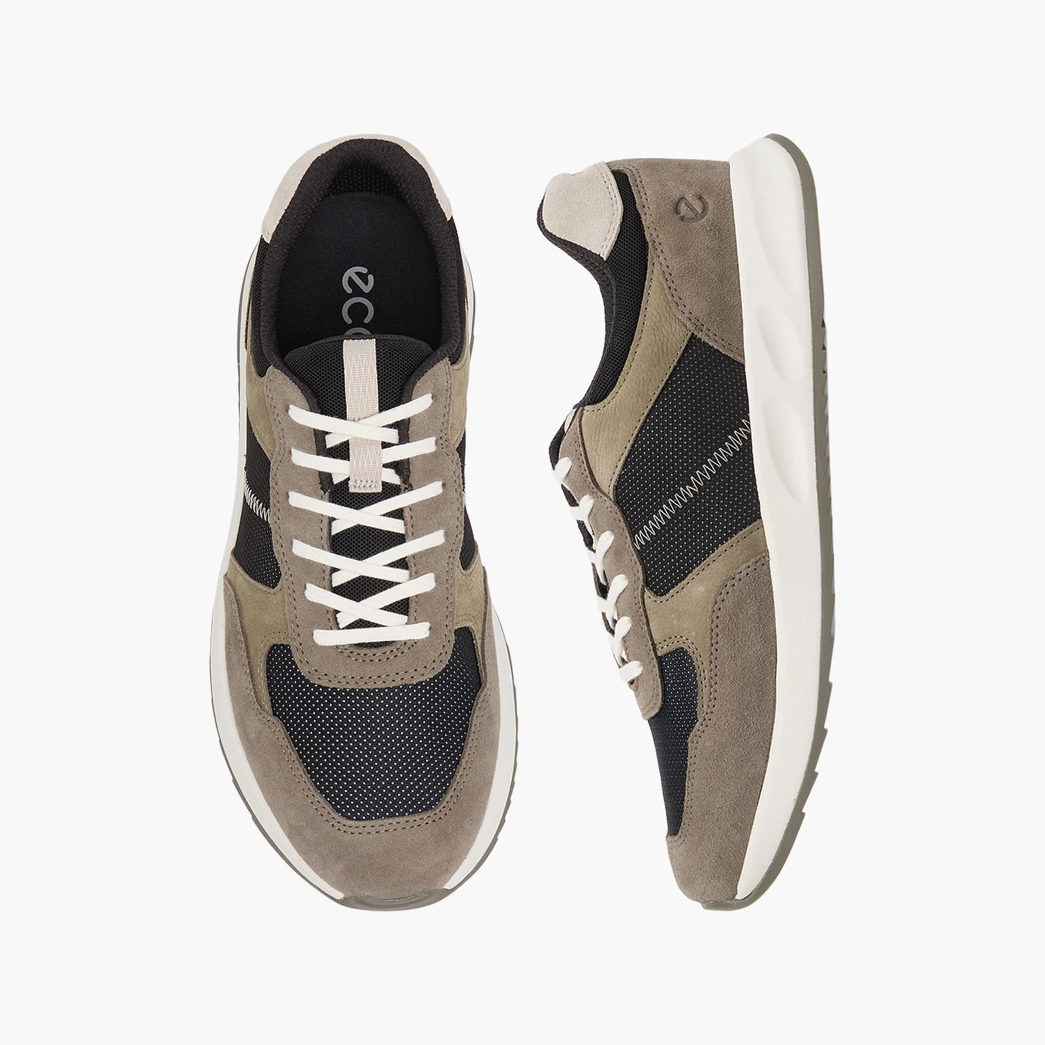 حذاء سنيكرز بقوالب ملونة وطول الكاحل ورباط إغلاق للرجال من إيكو-men-shoes-sneakers-image-1