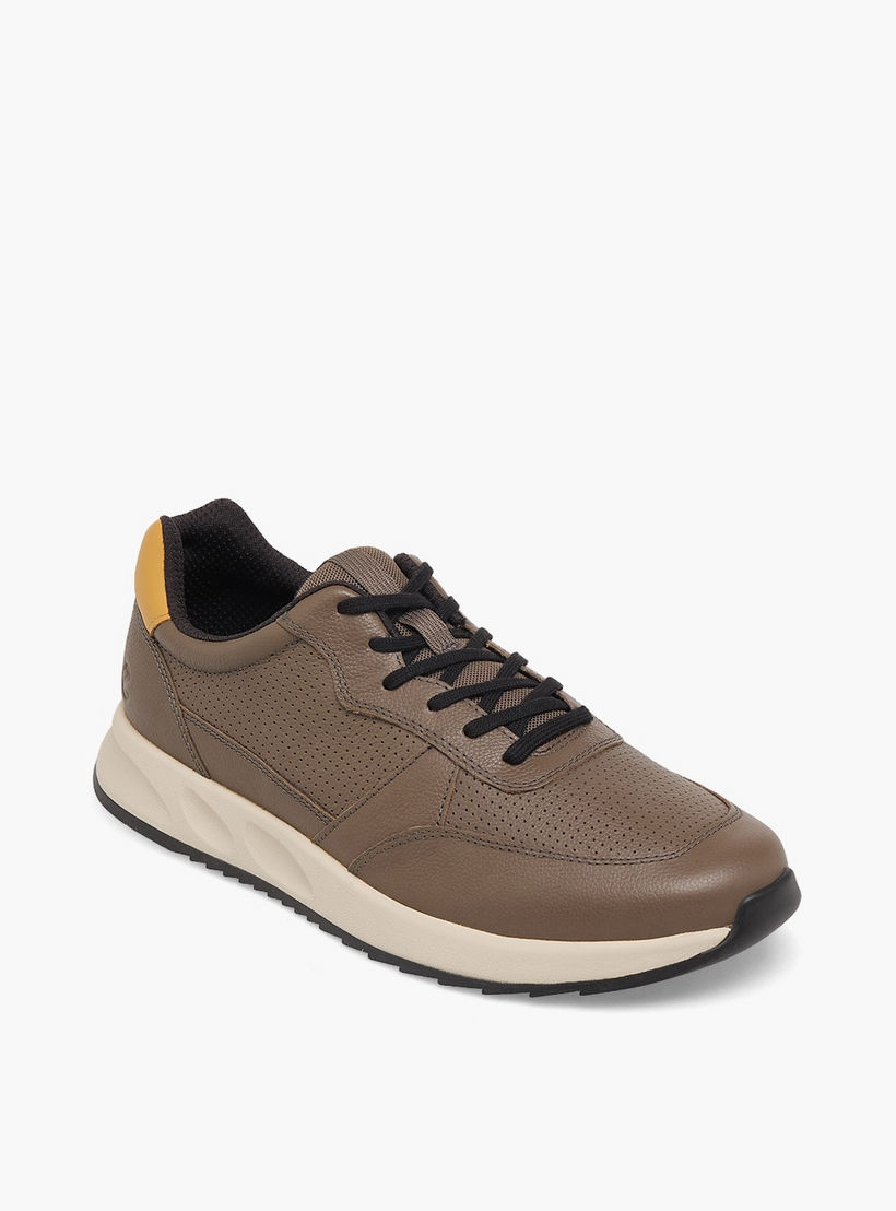 Ecco Men Leather Lace-Up Ankle Sneakers-men-shoes-sneakers-image-2