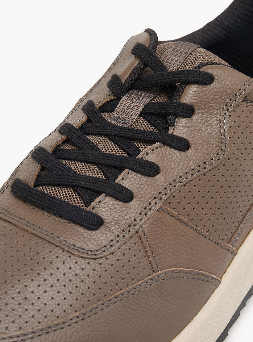 Ecco Men Leather Lace-Up Ankle Sneakers-men-shoes-sneakers-image-4