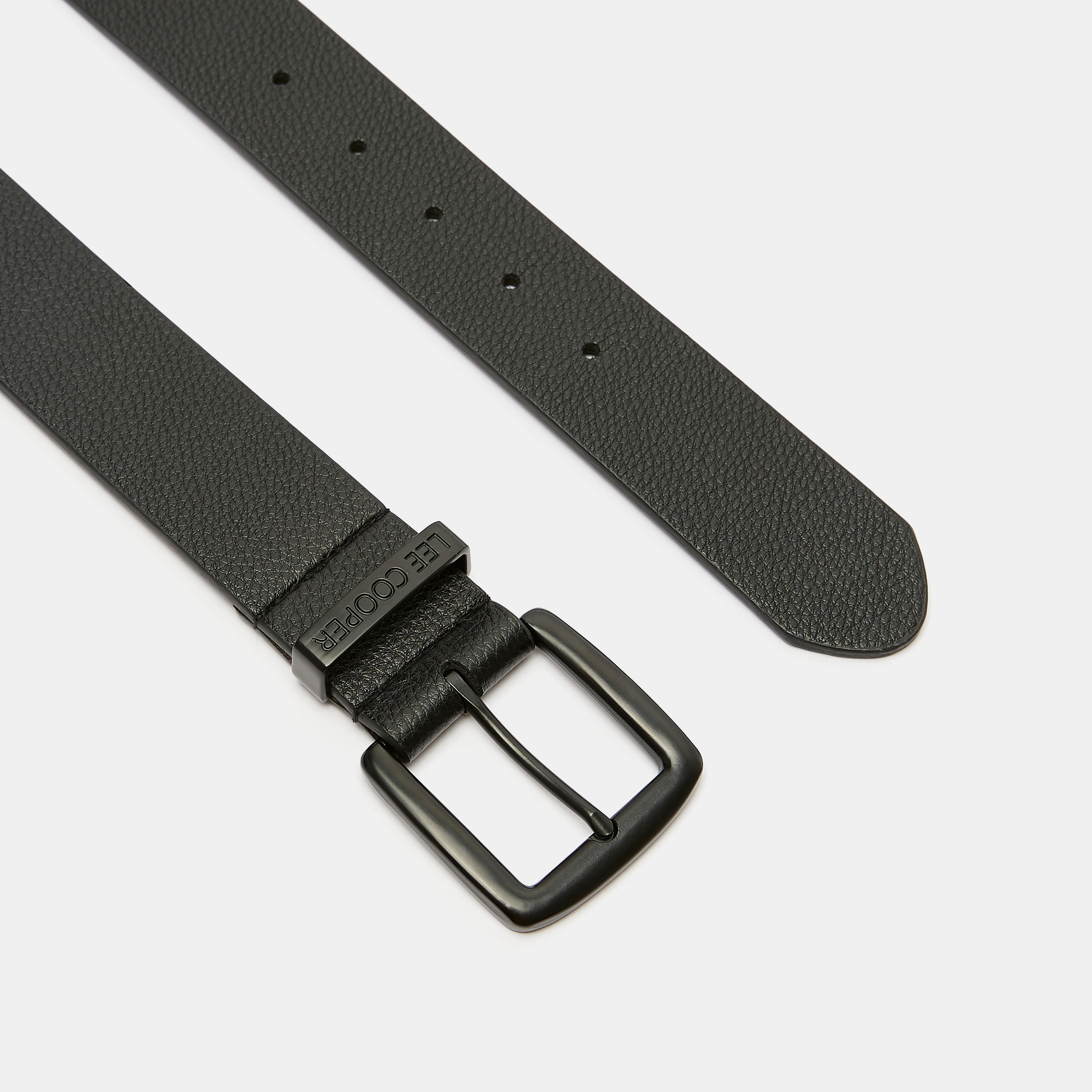 Lee Cooper Textured Waist Belt with Pin Buckle Closure-men-beltsandwallets-belts-image-2