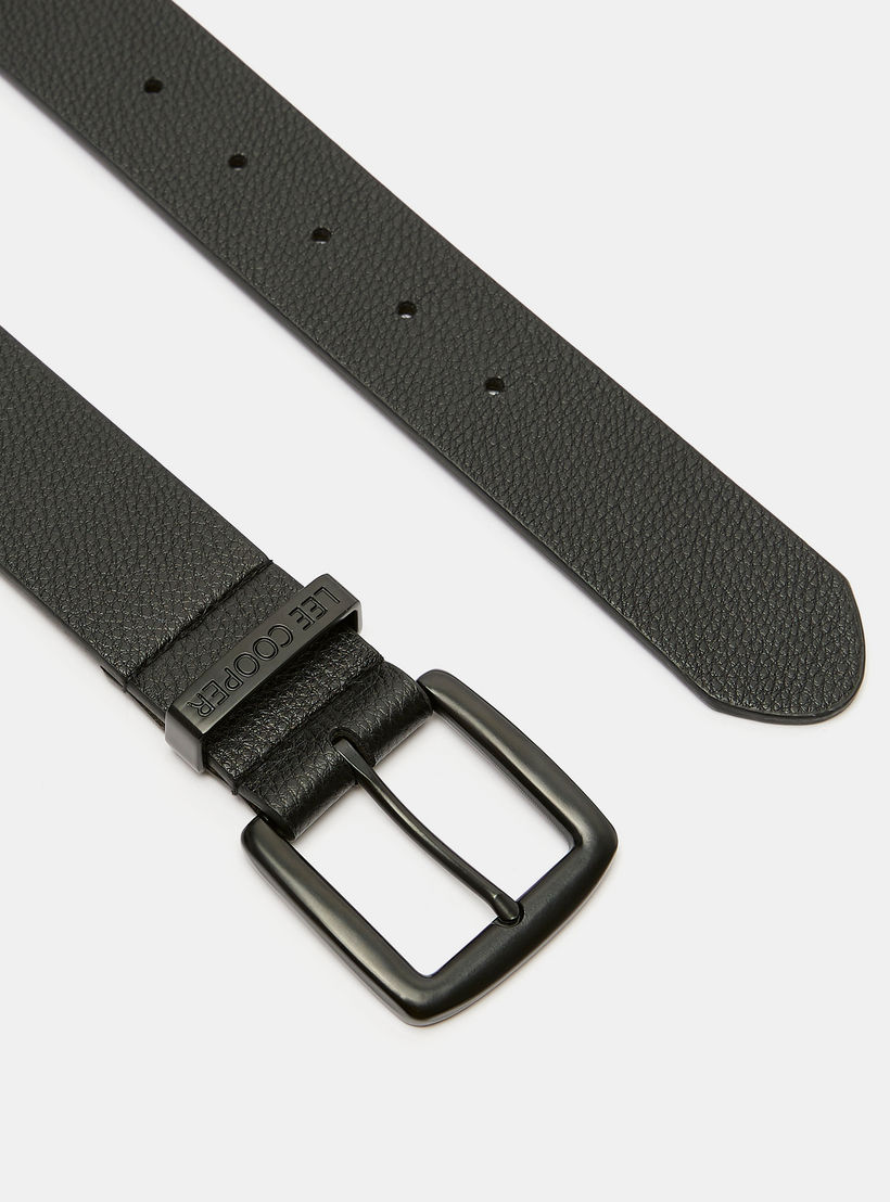 Lee Cooper Textured Waist Belt with Pin Buckle Closure-men-beltsandwallets-belts-image-2