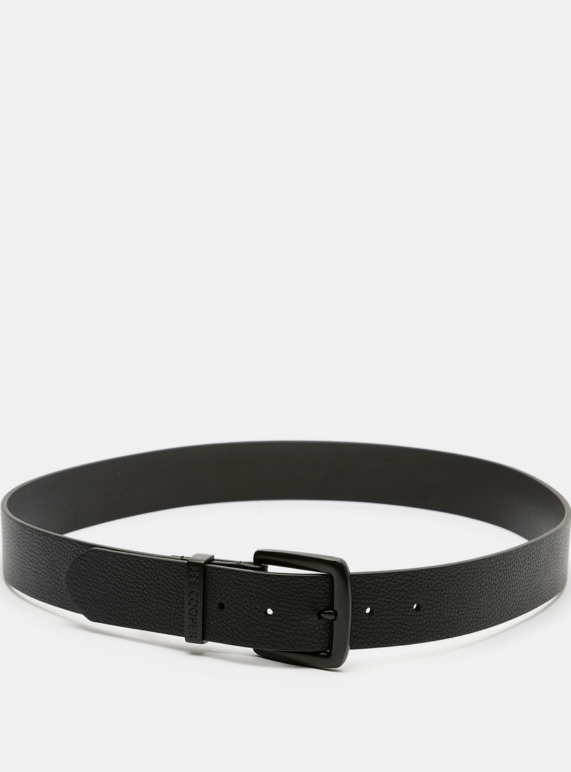 Lee Cooper Textured Waist Belt with Pin Buckle Closure-men-beltsandwallets-belts-image-3