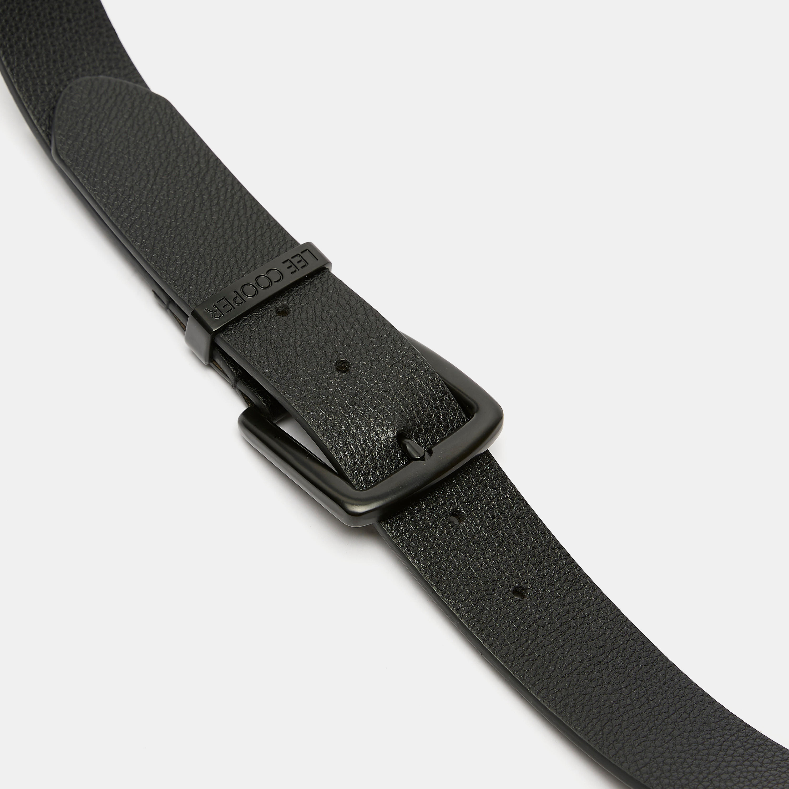 Lee Cooper Textured Waist Belt with Pin Buckle Closure-men-beltsandwallets-belts-image-4