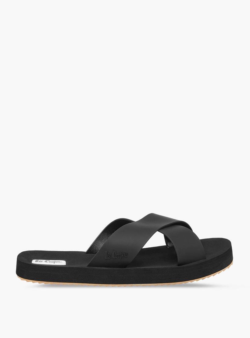 Lee Cooper Men's Logo Detail Cross Strap Flip Flops-men-shoes-flipflopsandslides-image-2