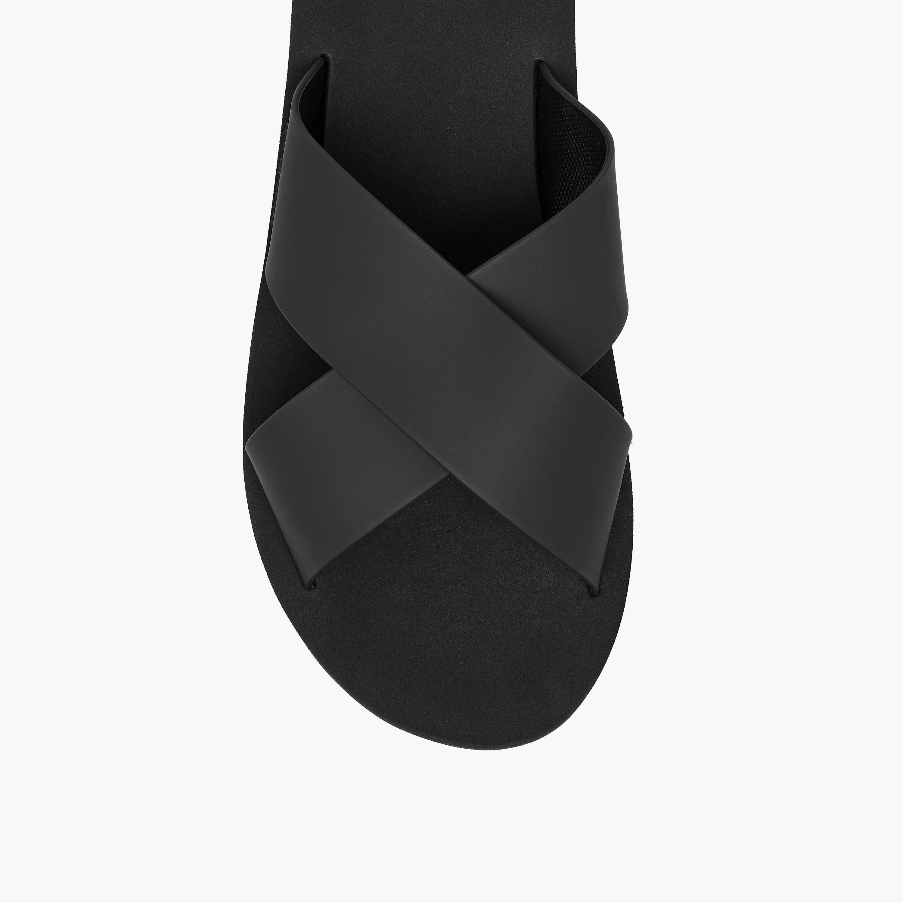 Lee Cooper Men's Logo Detail Cross Strap Flip Flops-men-shoes-flipflopsandslides-image-3