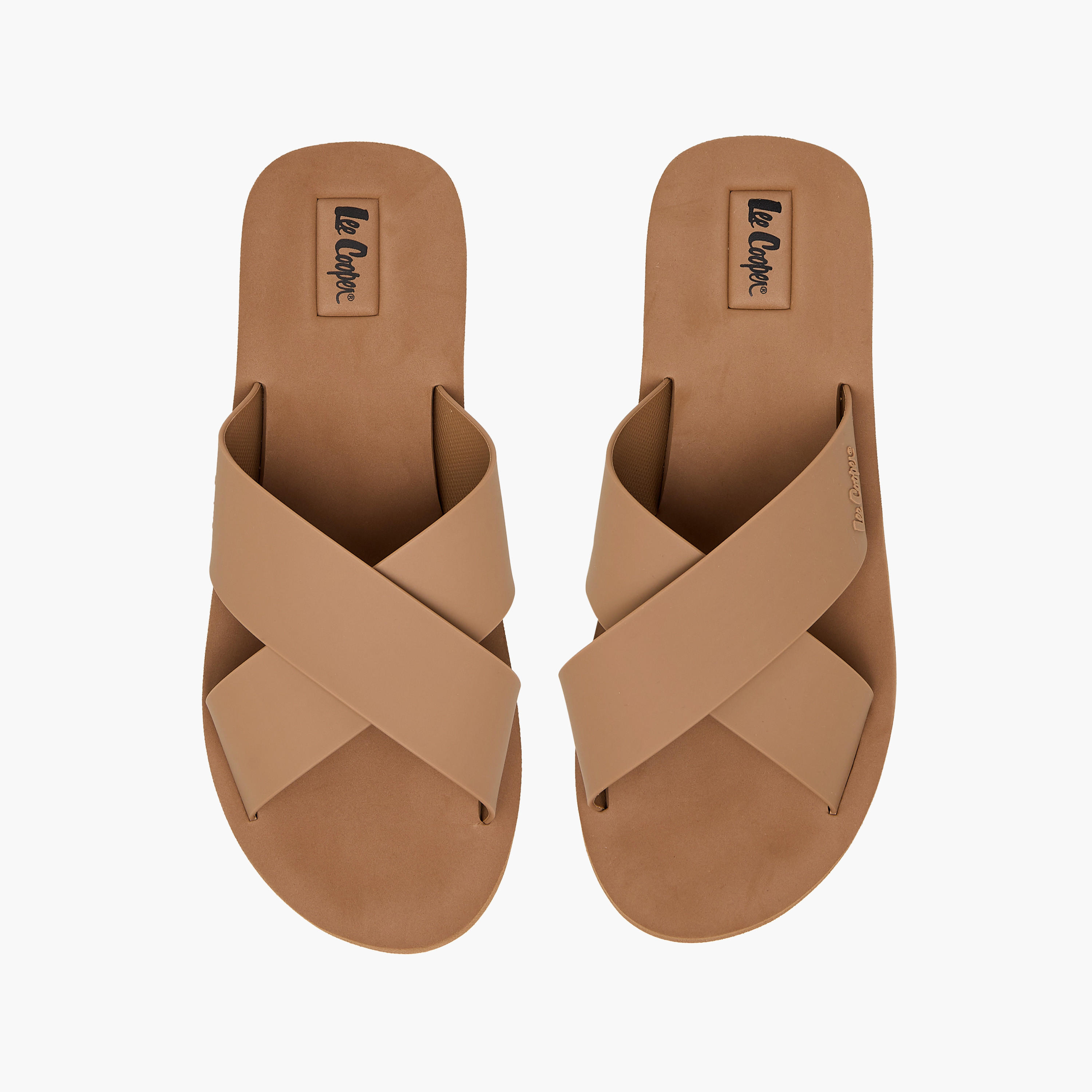 Lee Cooper Men's Logo Detail Cross Strap Flip Flops-men-shoes-flipflopsandslides-image-1