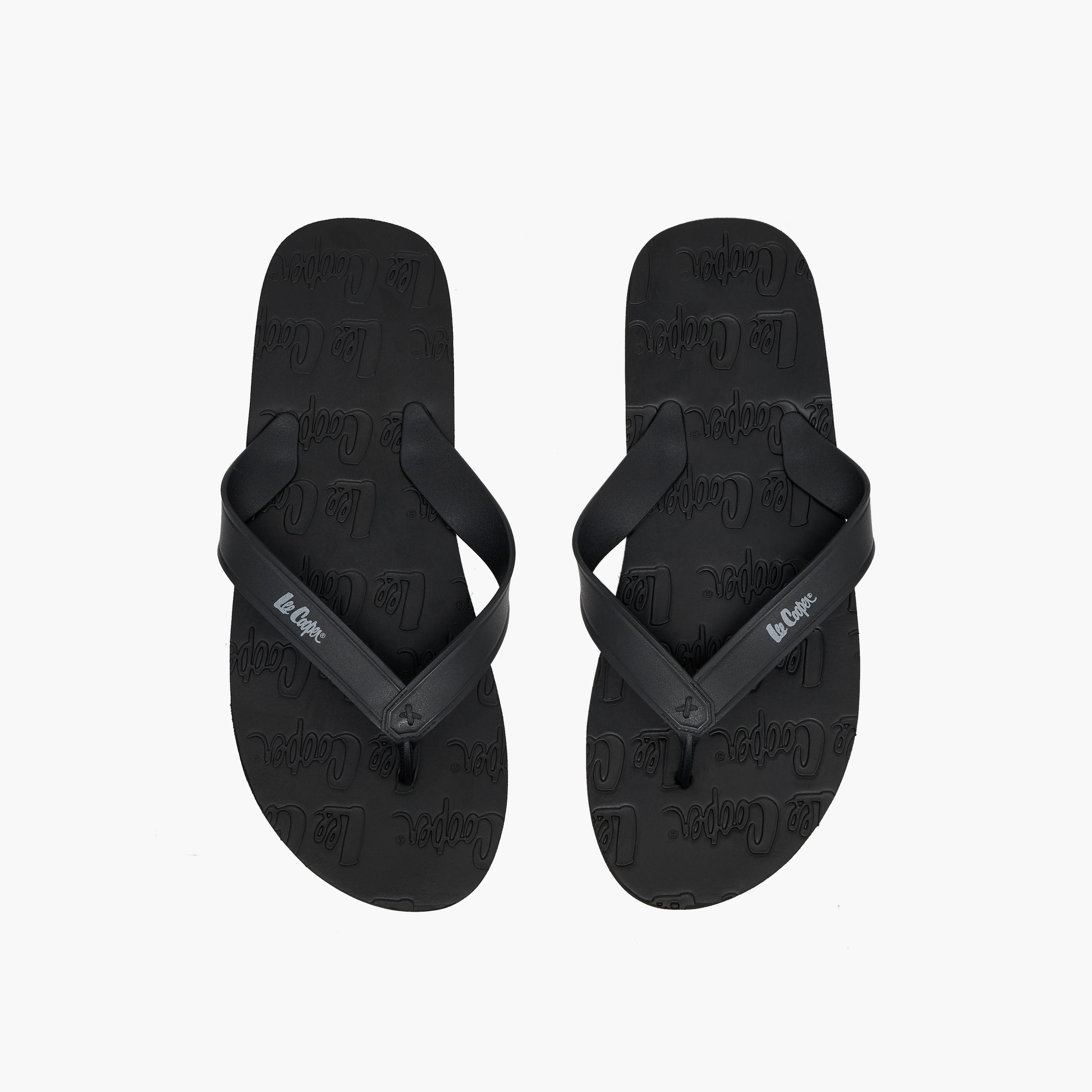 Lee Cooper Men Logo Embossed Flip Flops-men-shoes-flipflopsandslides-image-1
