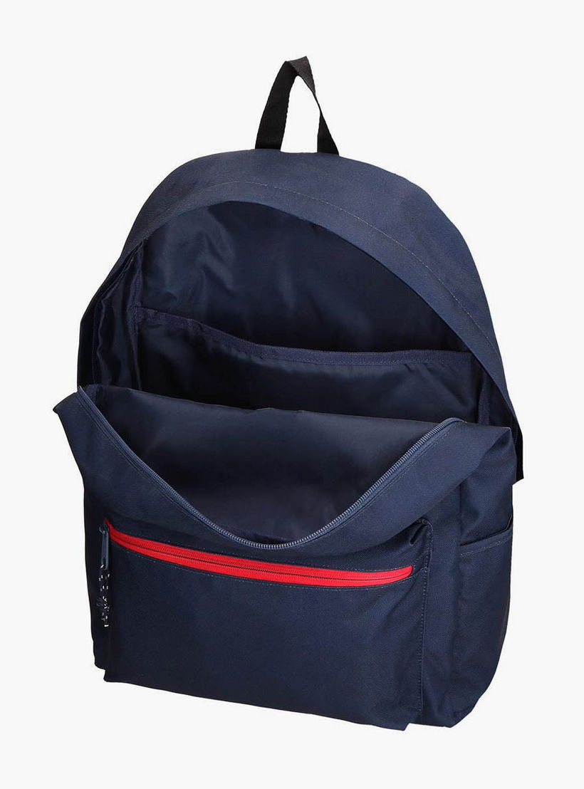 Reebok Logo Print School Backpack with Adjustable Straps and Zip Closure - 38x19x43 cm-boys-accessories-bagsandbackpacks-image-3