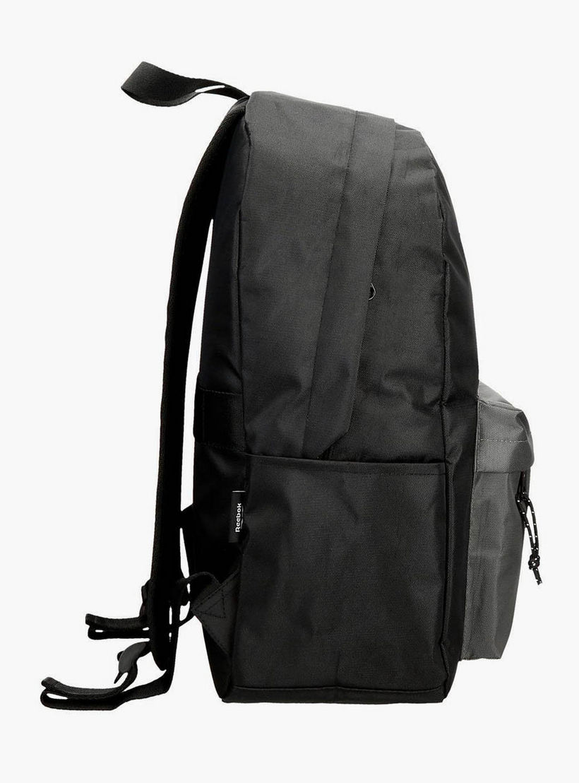 Reebok Logo Print School Backpack with Adjustable Straps and Zip Closure - 38x19x43 cm-boys-accessories-bagsandbackpacks-image-2