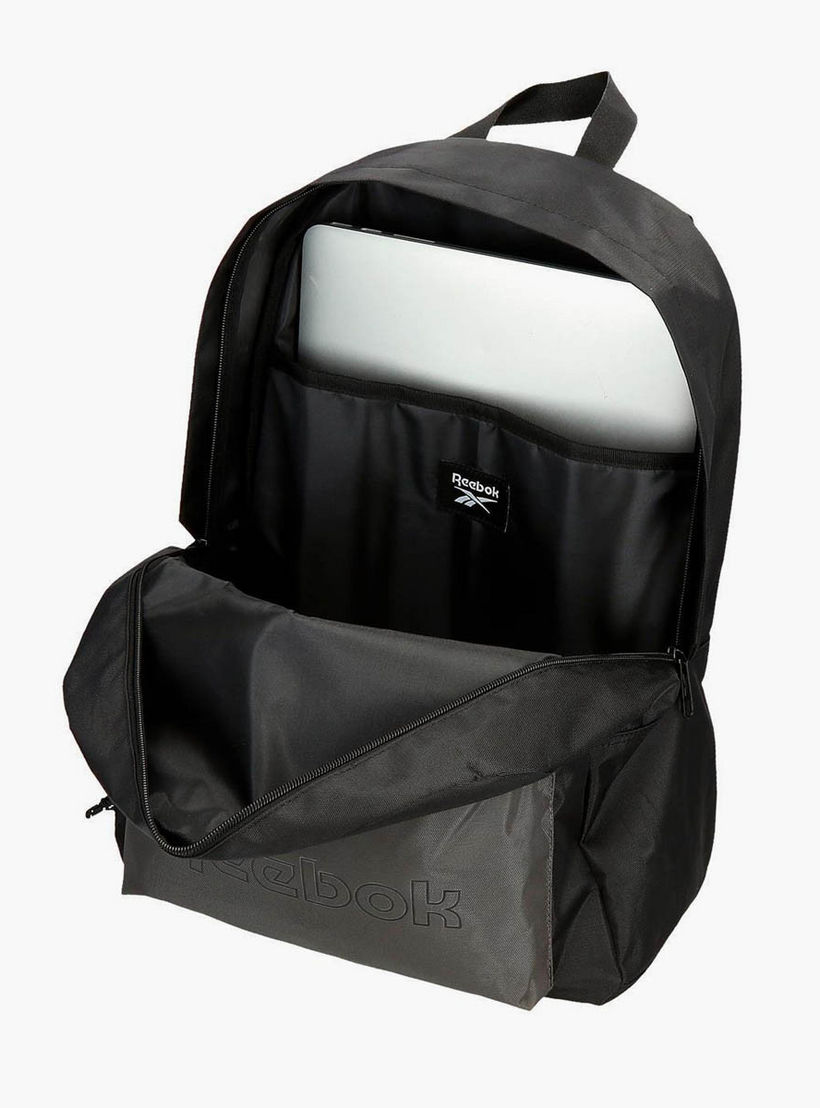 Reebok Logo Print School Backpack with Adjustable Straps and Zip Closure - 38x19x43 cm-boys-accessories-bagsandbackpacks-image-4