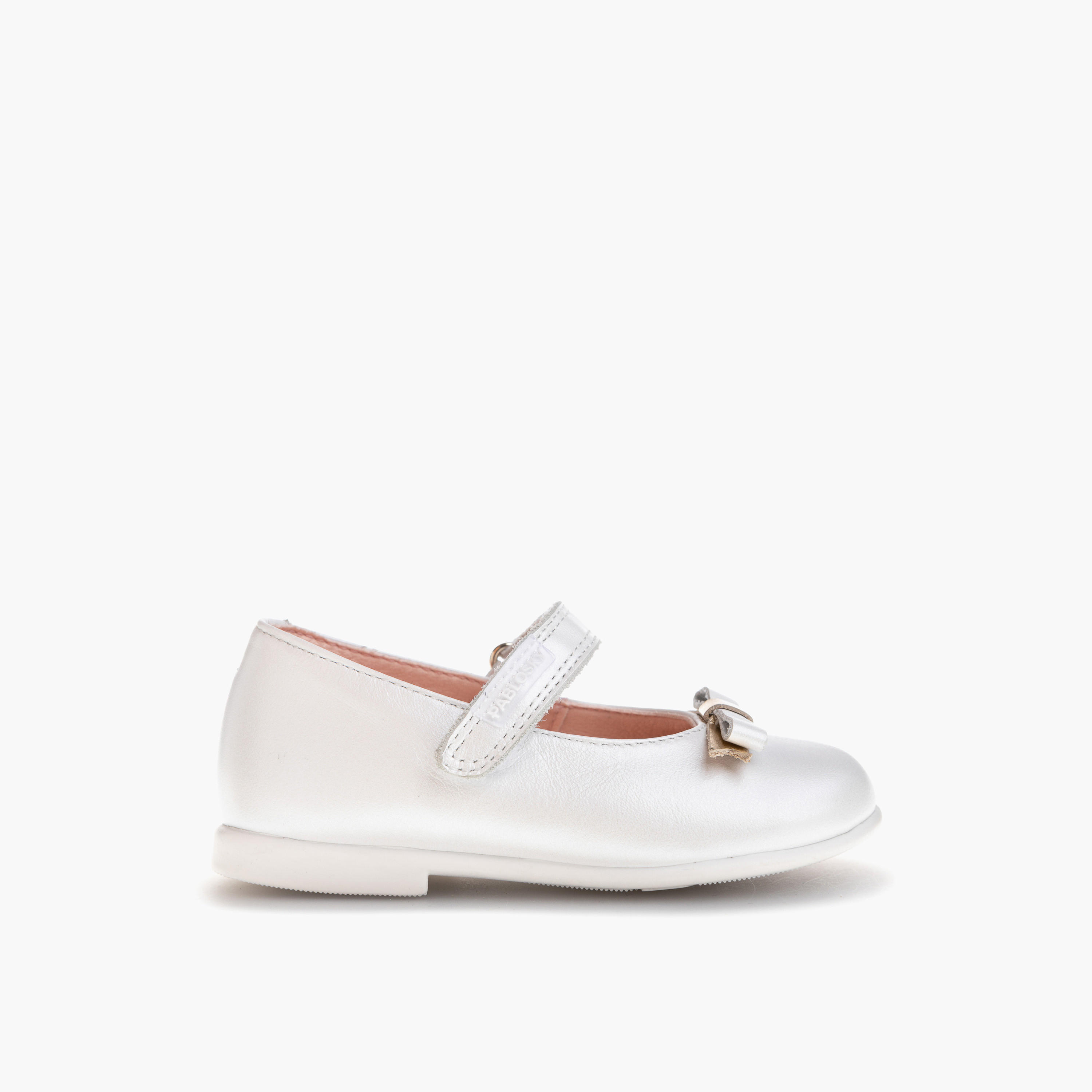 Pablosky Girls' Bow Accent Mary Jane Shoes with Hook and Loop Closure-girls-shoes-maryjanes-image-2