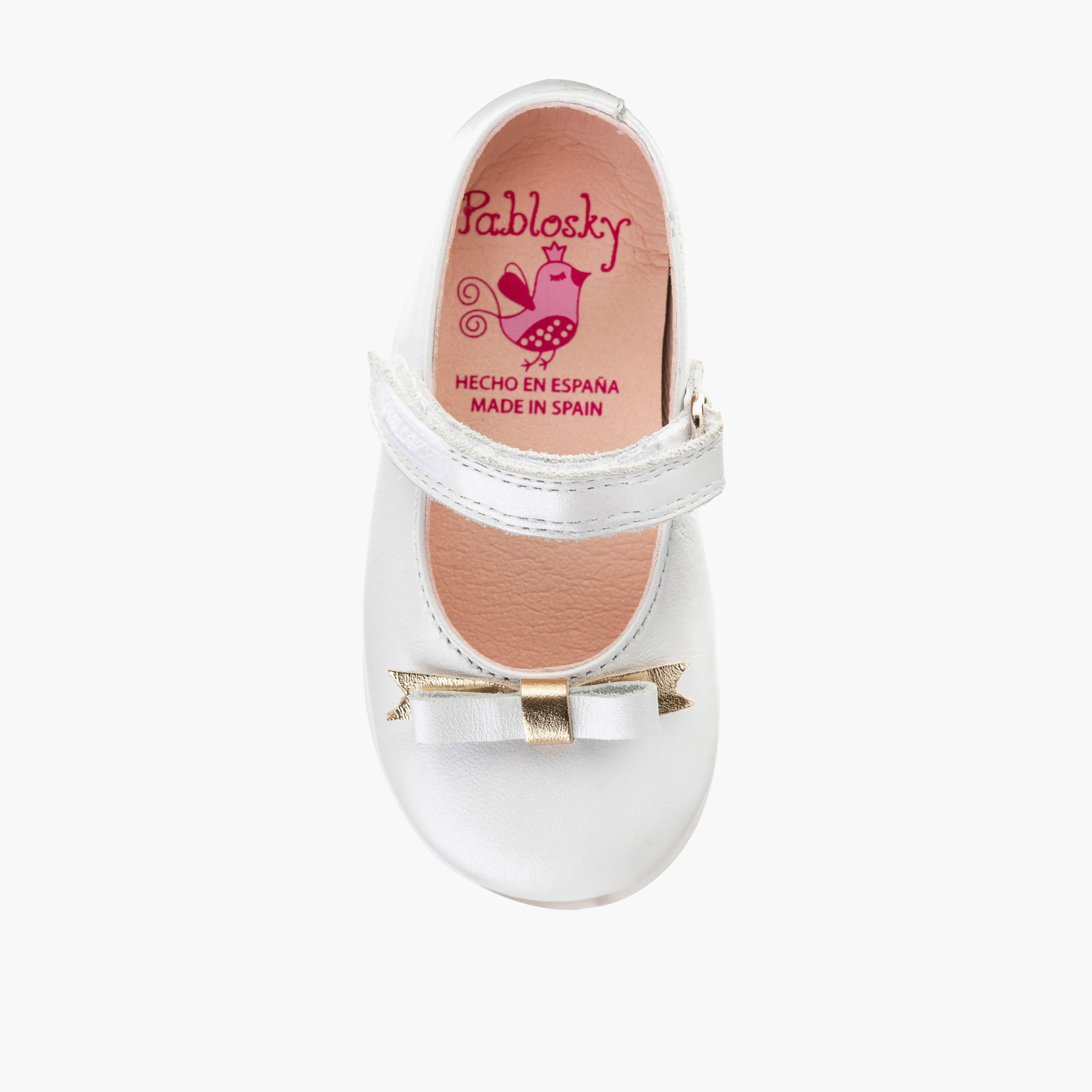 Pablosky Girls' Bow Accent Mary Jane Shoes with Hook and Loop Closure-girls-shoes-maryjanes-image-4