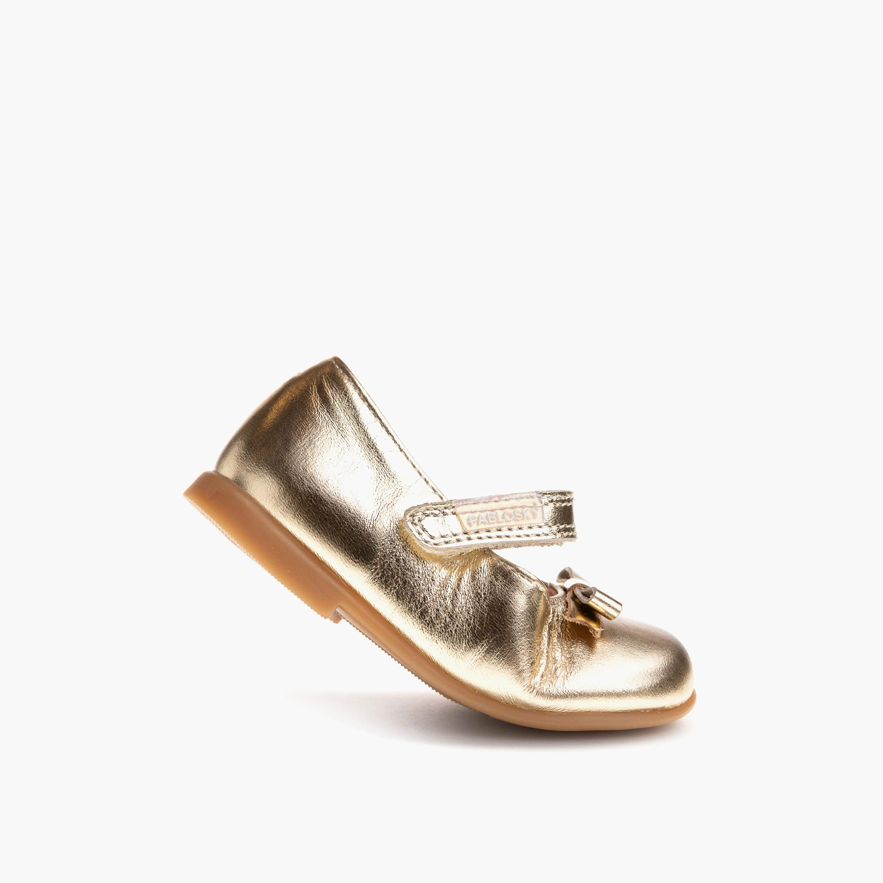 Pablosky Girls' Bow Accent Mary Jane Shoes with Hook and Loop Closure-baby-girls-shoes-closedshoes-image-5