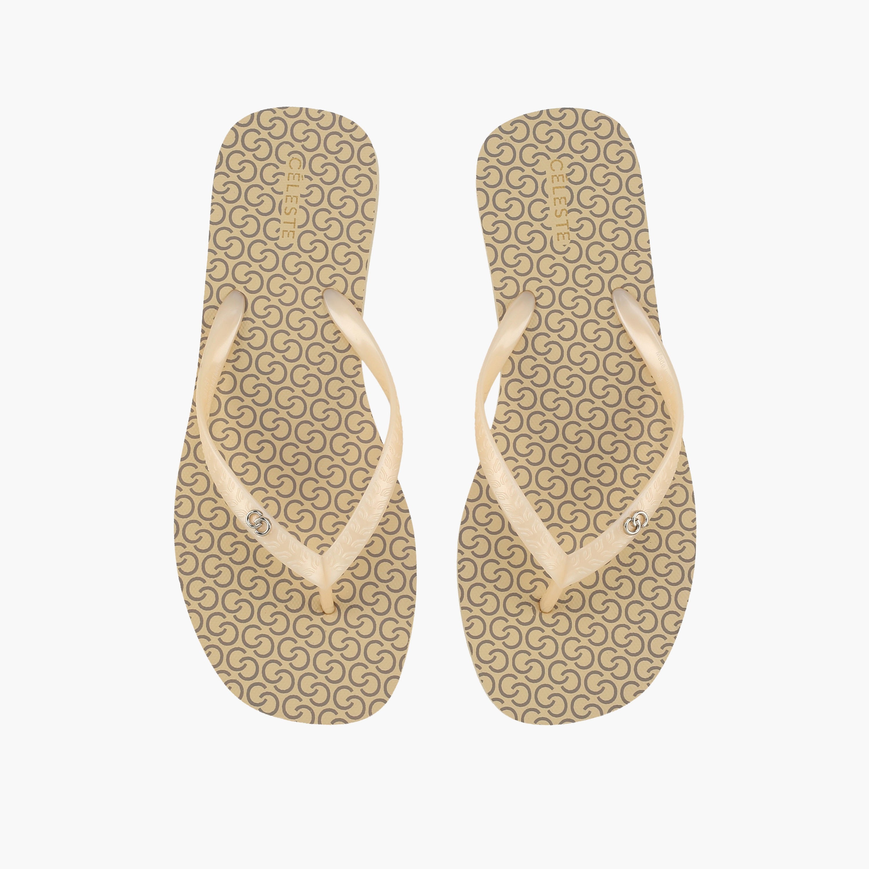 Celeste Women Monogram Print Flip Flops-women-shoes-flipflopsandslides-image-1