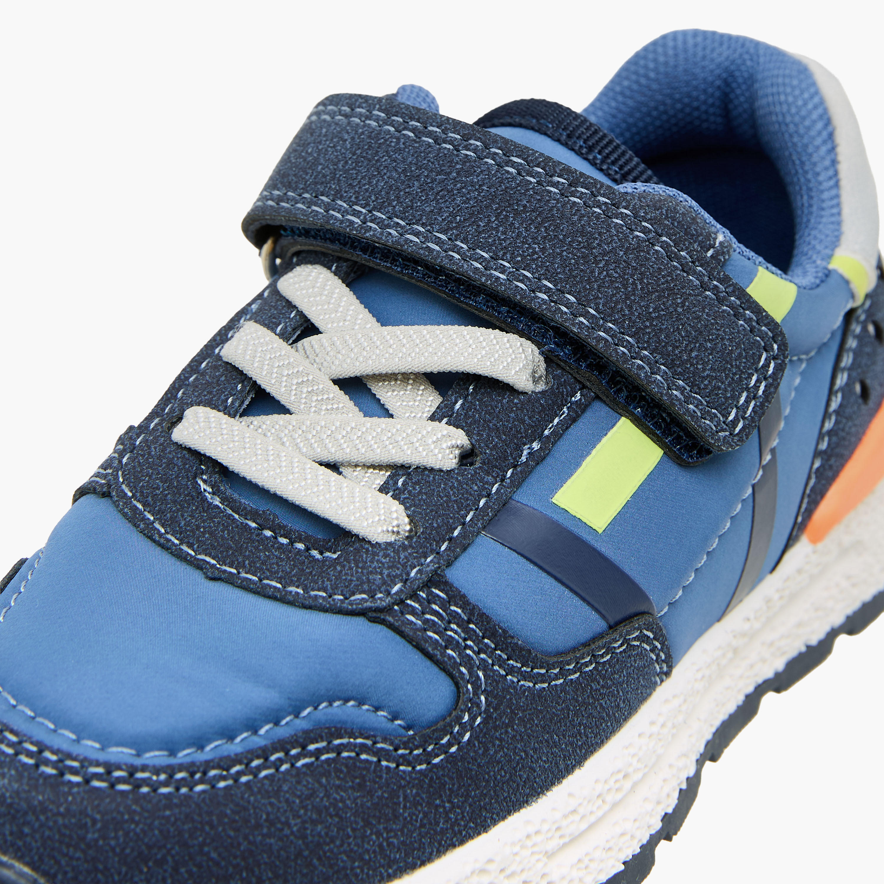 Juniors Boys Hook & Loop Ankle Sneakers-boys-shoes-sneakers-image-4