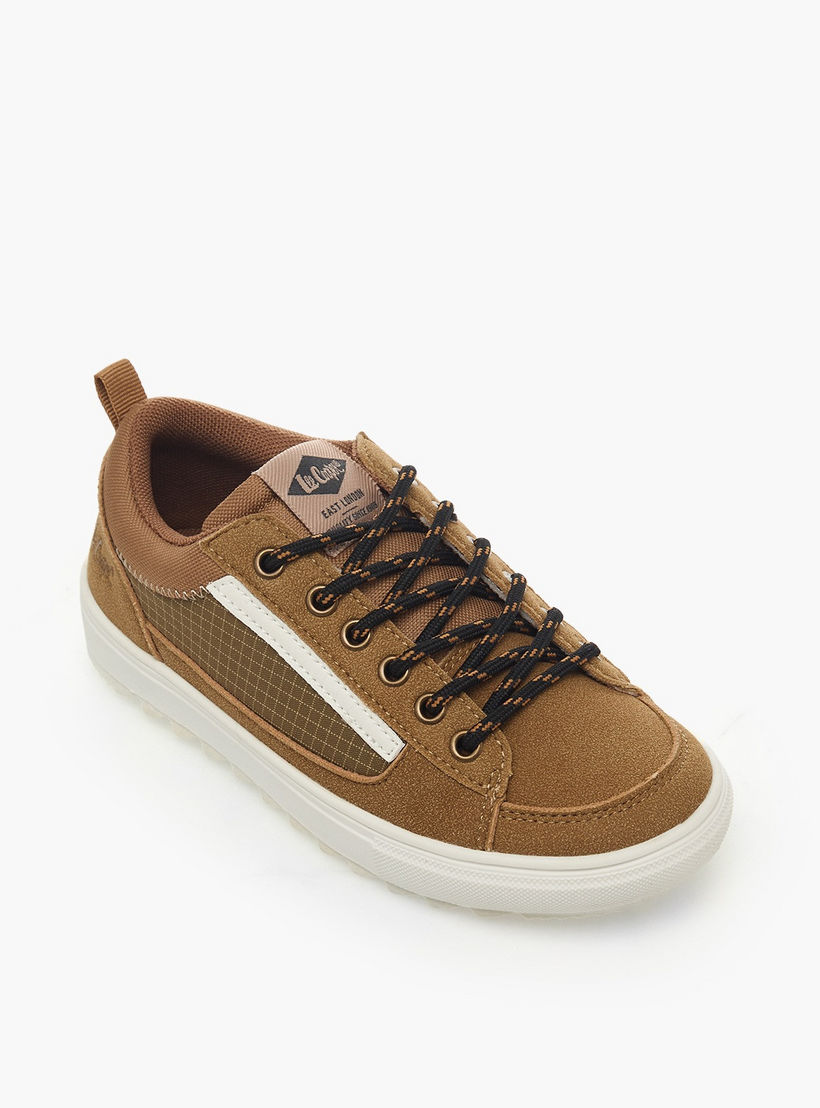حذاء سنيكرز بارز الملمس طول الكاحل برباط للأولاد من لي كوبر-boys-shoes-sneakers-image-2
