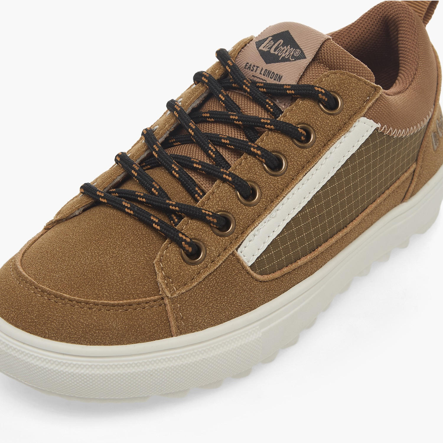 حذاء سنيكرز بارز الملمس طول الكاحل برباط للأولاد من لي كوبر-boys-shoes-sneakers-image-4