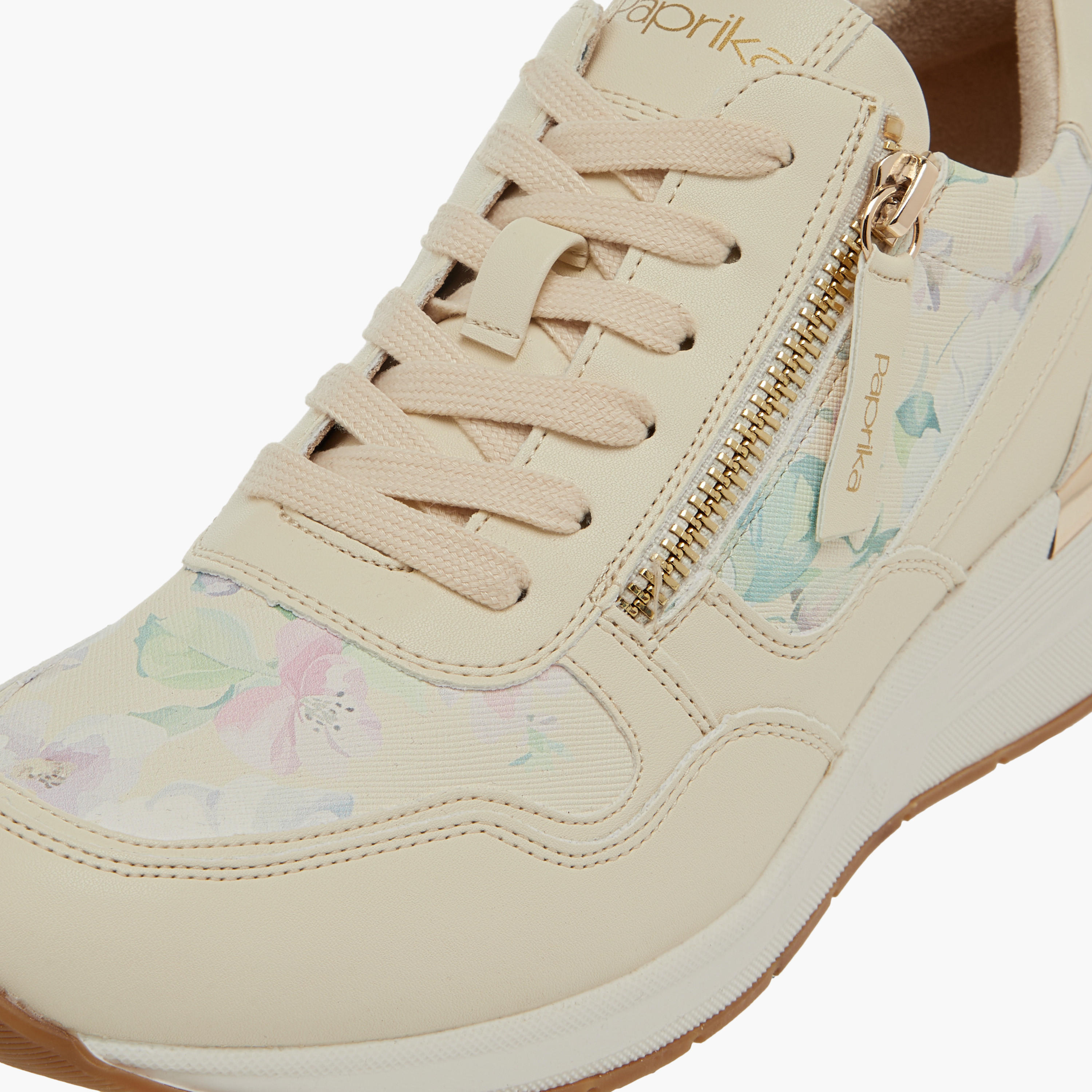 Paprika Floral Print Sneakers with Lace-Up Closure-women-shoes-sneakers-image-4