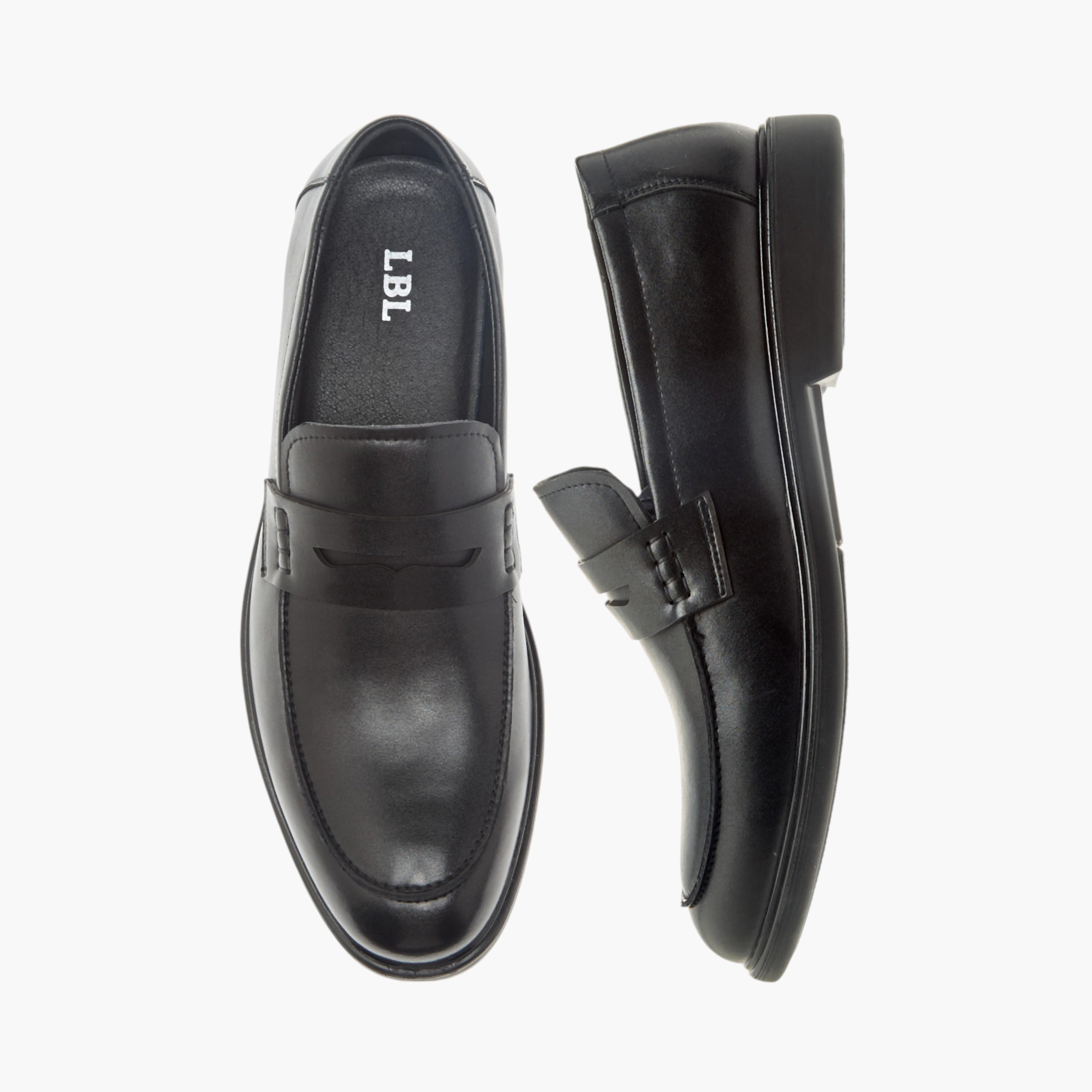 LBL By Shoexpress Textured Slip-On Loafers-men-shoes-loafersandmoccasins-image-1