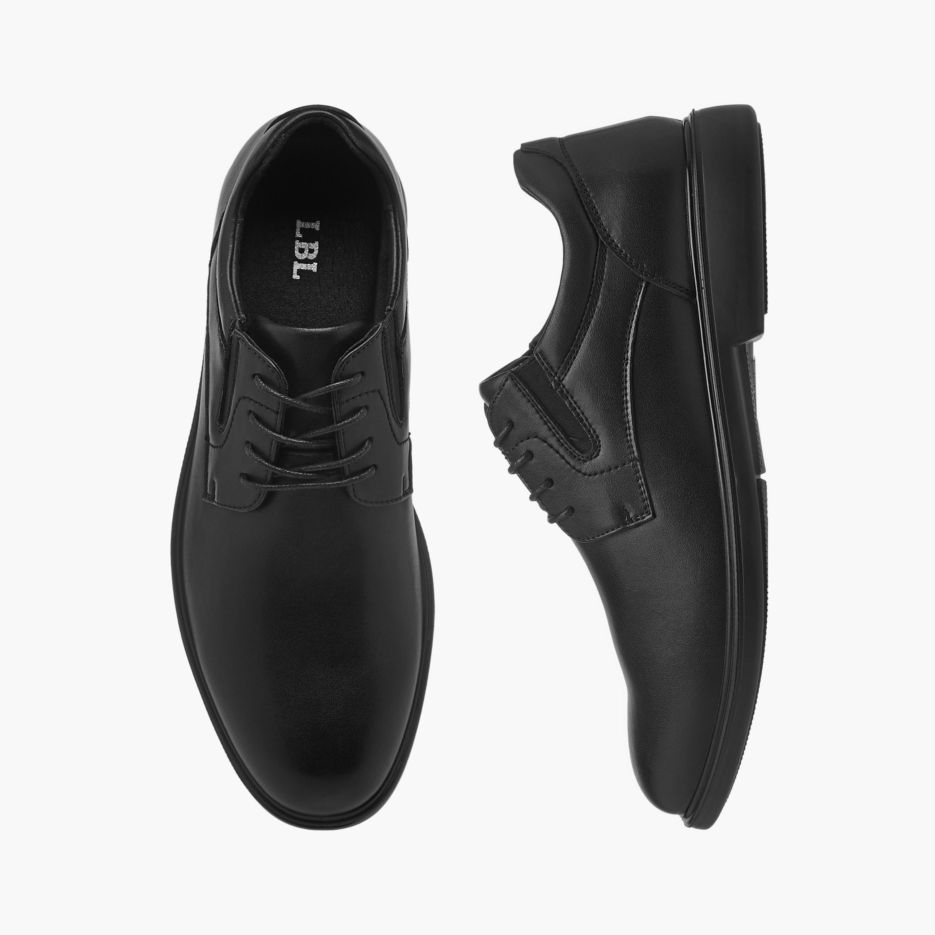 LBL by Shoexpress Textured Lace-Up Derby Shoes-men-shoes-formalshoes-image-1