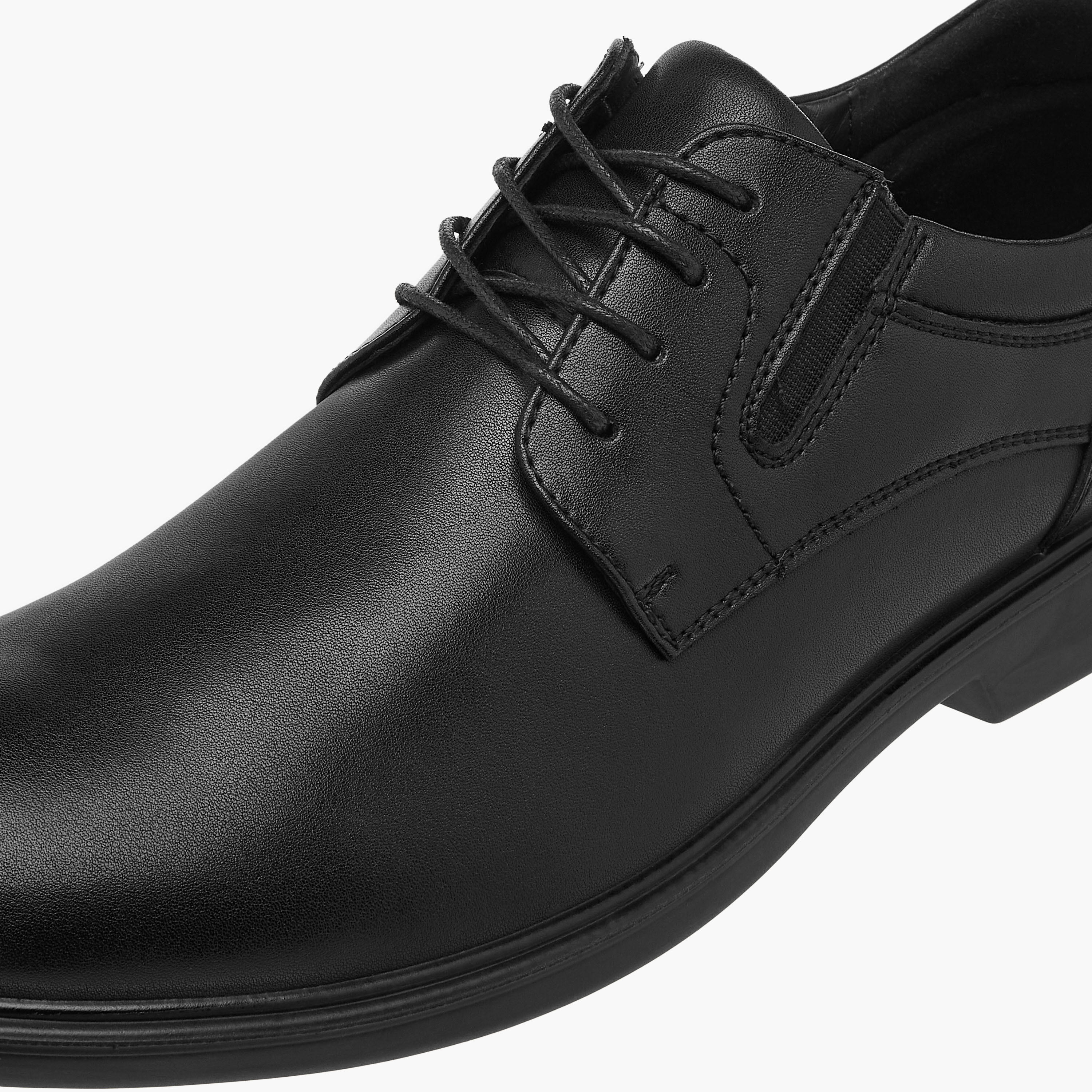 LBL by Shoexpress Textured Lace-Up Derby Shoes-men-shoes-formalshoes-image-4