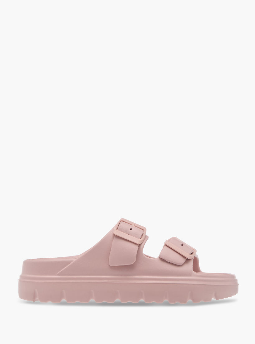 Celeste Women's Buckle Accent Slide Slippers with Slip-On Closure-women-shoes-flipflopsandslides-image-2