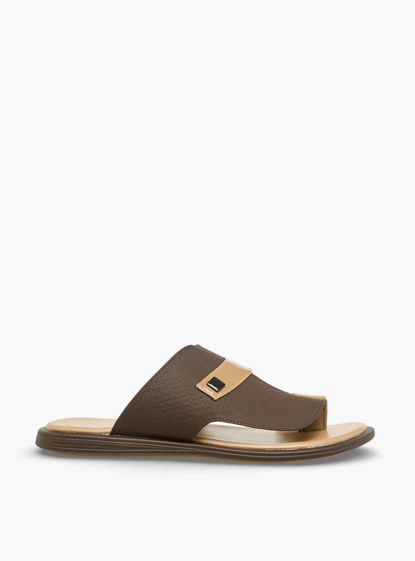 Al Waha Men Toe Loop Detail Arabic Sandals-men-shoes-sandals-image-3