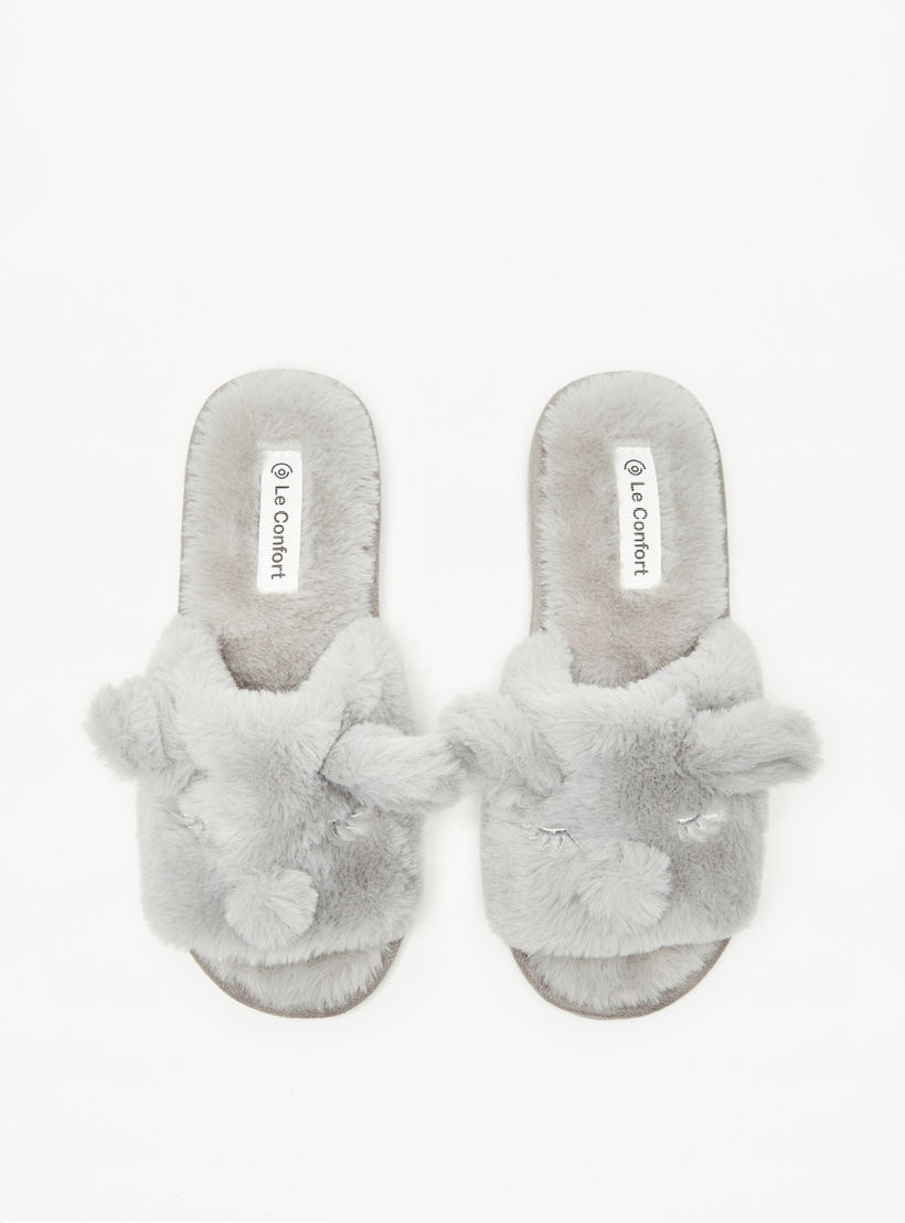 Le Confort Ear Applique Detail Bedroom Slides-women-shoes-bedroomslippers-image-1