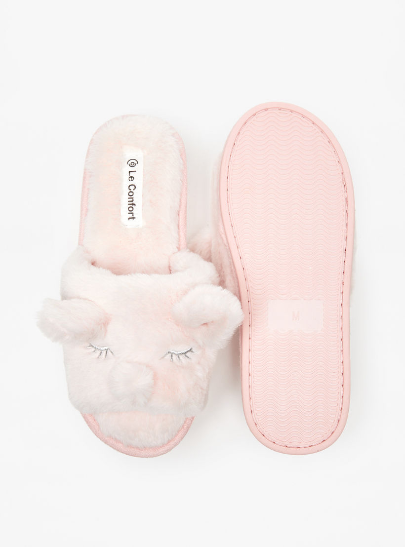 Le Confort Ear Applique Detail Bedroom Slides-women-shoes-bedroomslippers-image-5