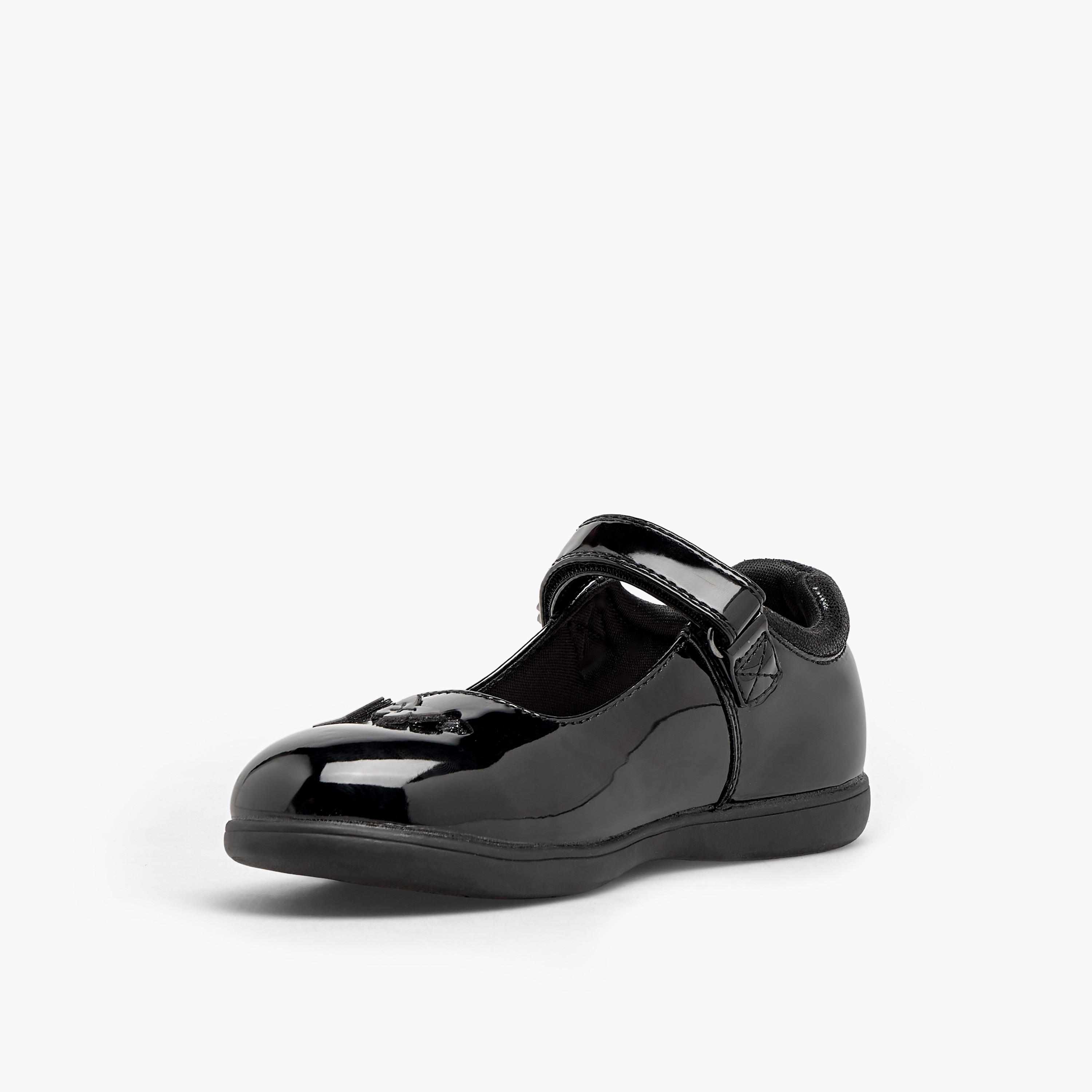 Juniors Girls Butterfly Accent Hook & Loop School Shoes-girls-shoes-schoolshoes-image-4