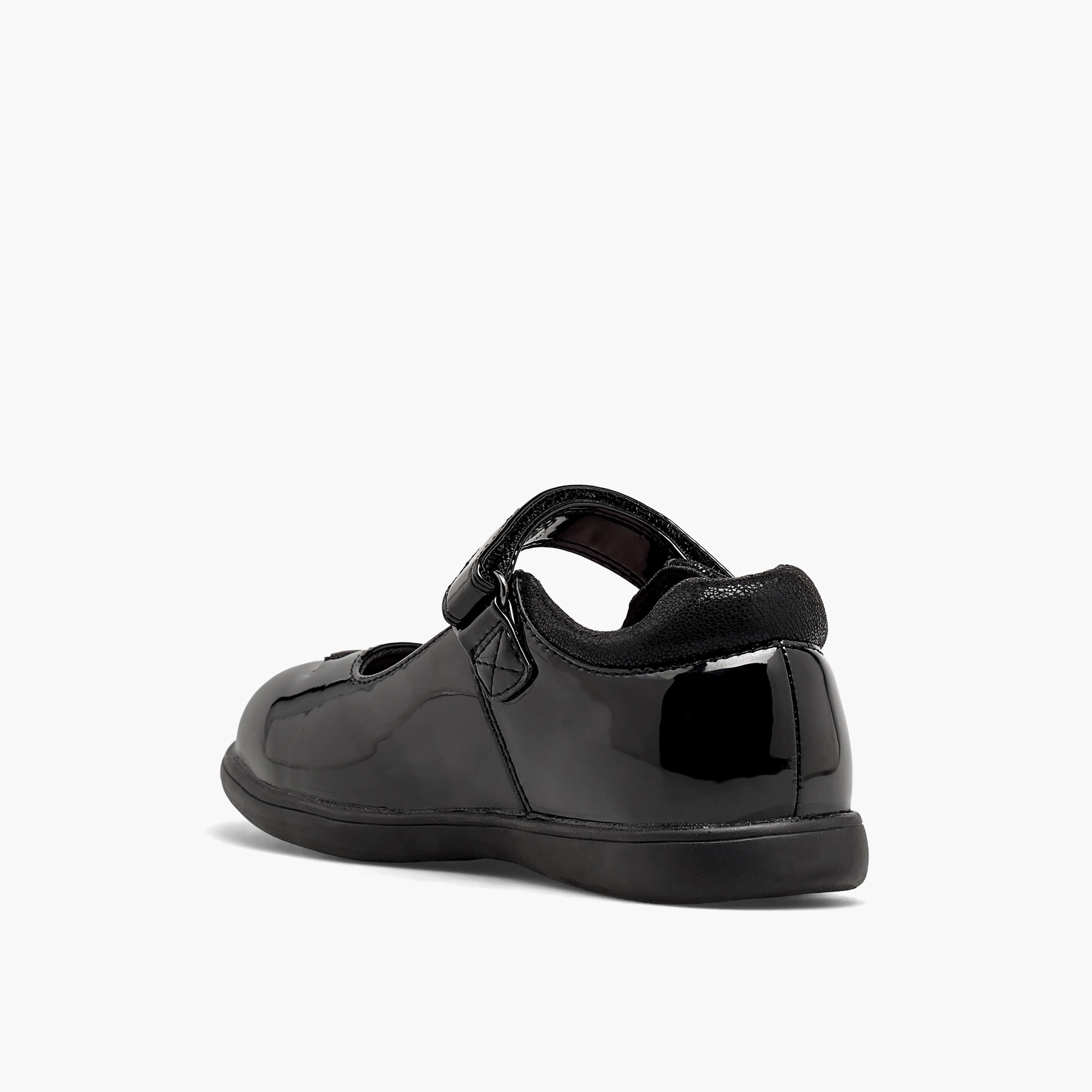 Juniors Girls Butterfly Accent Hook & Loop School Shoes-girls-shoes-schoolshoes-image-5